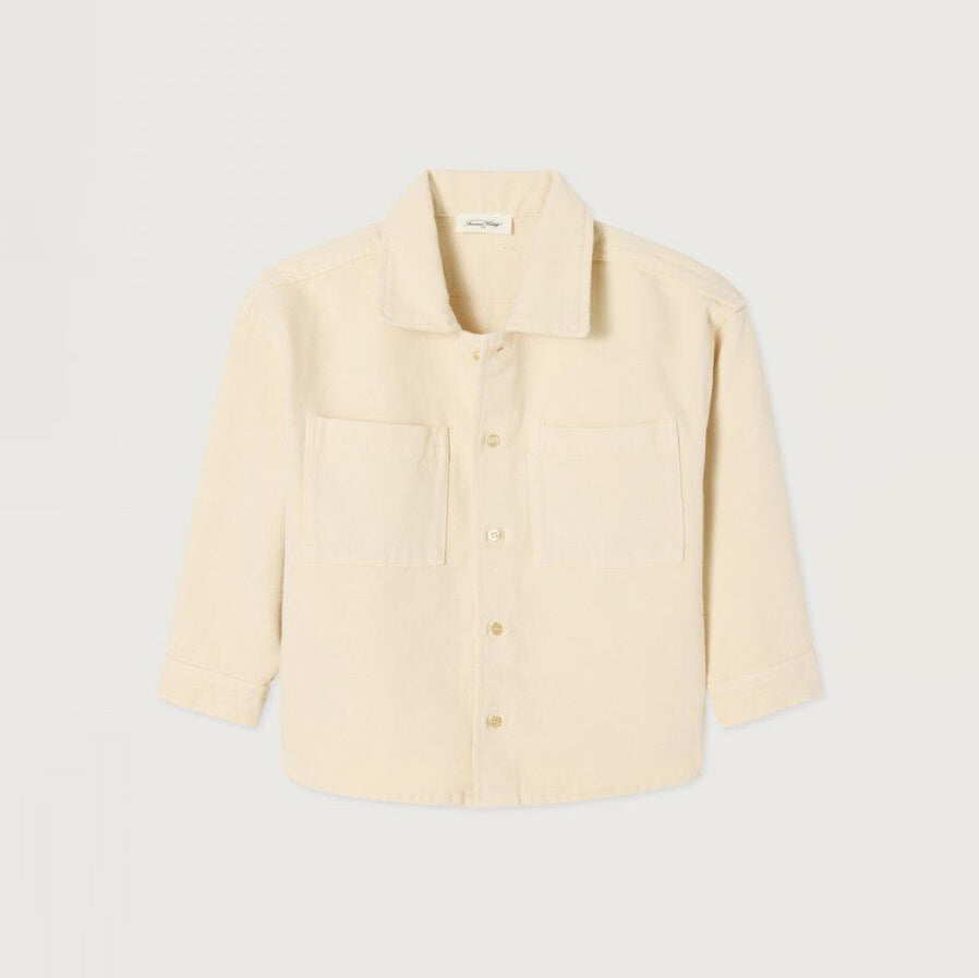 American Vintage-Kids Chemise Droite ML Ecru