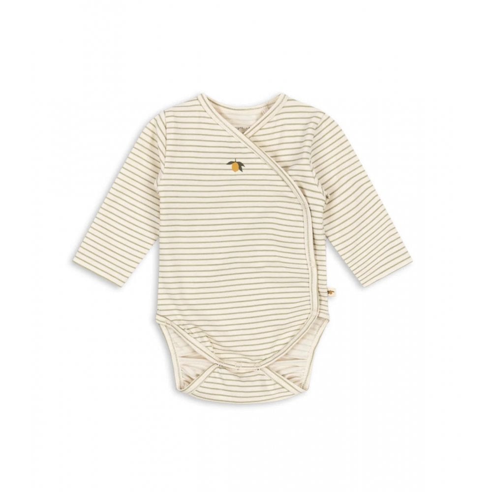 Konges Sløjd-Baby Basic LS Newborn Body Gots Tea Stripe