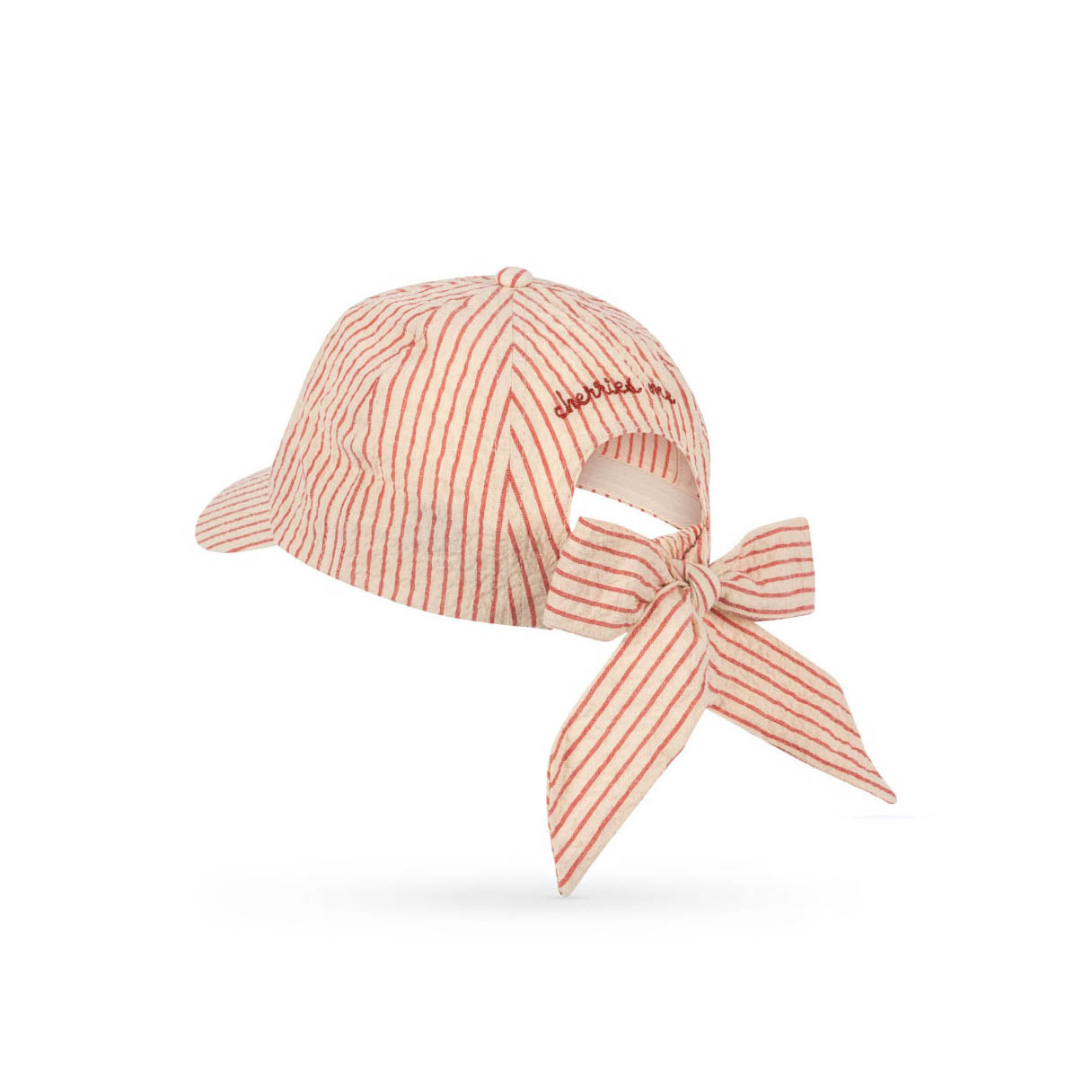 Konges Sløjd-Ellie Bow Cap Gots Amour Stripe