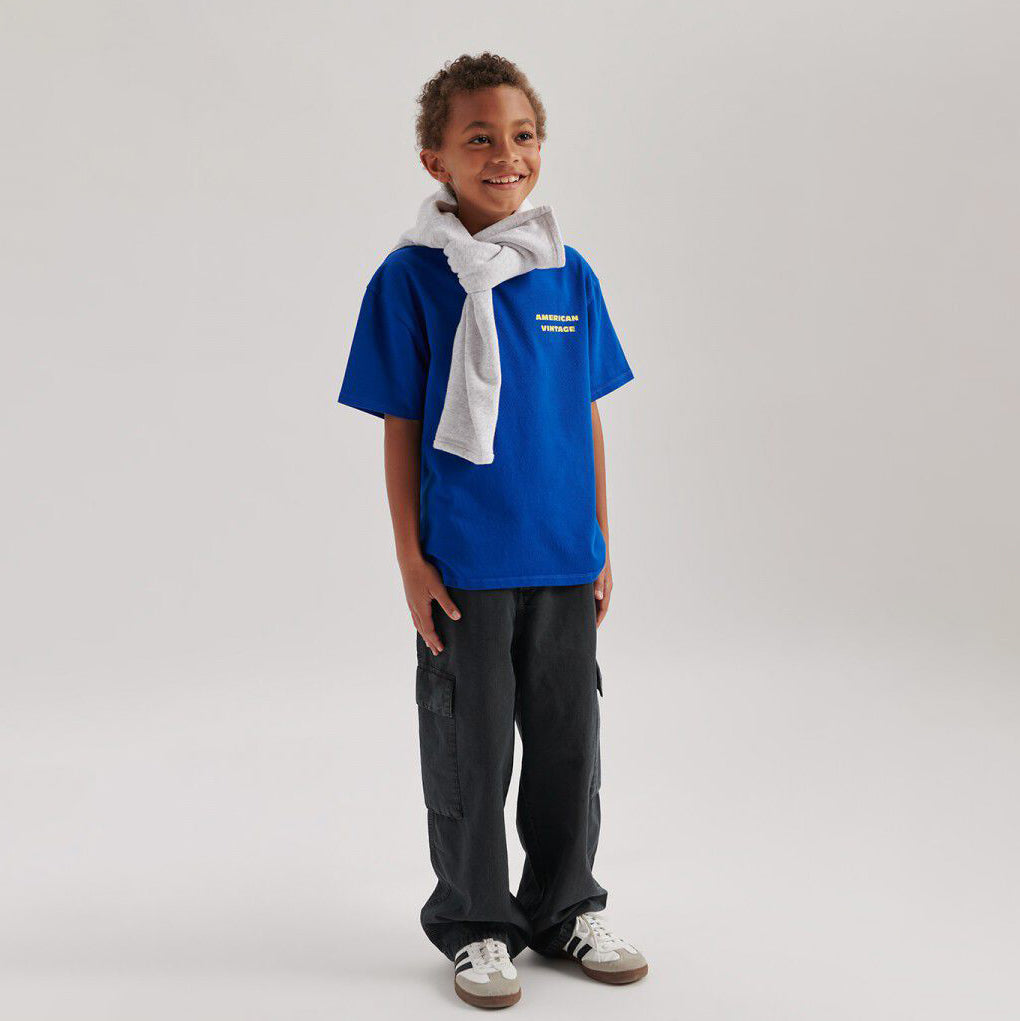 American Vintage-Kids Pantalon Battle Droit Grisaille Vintage