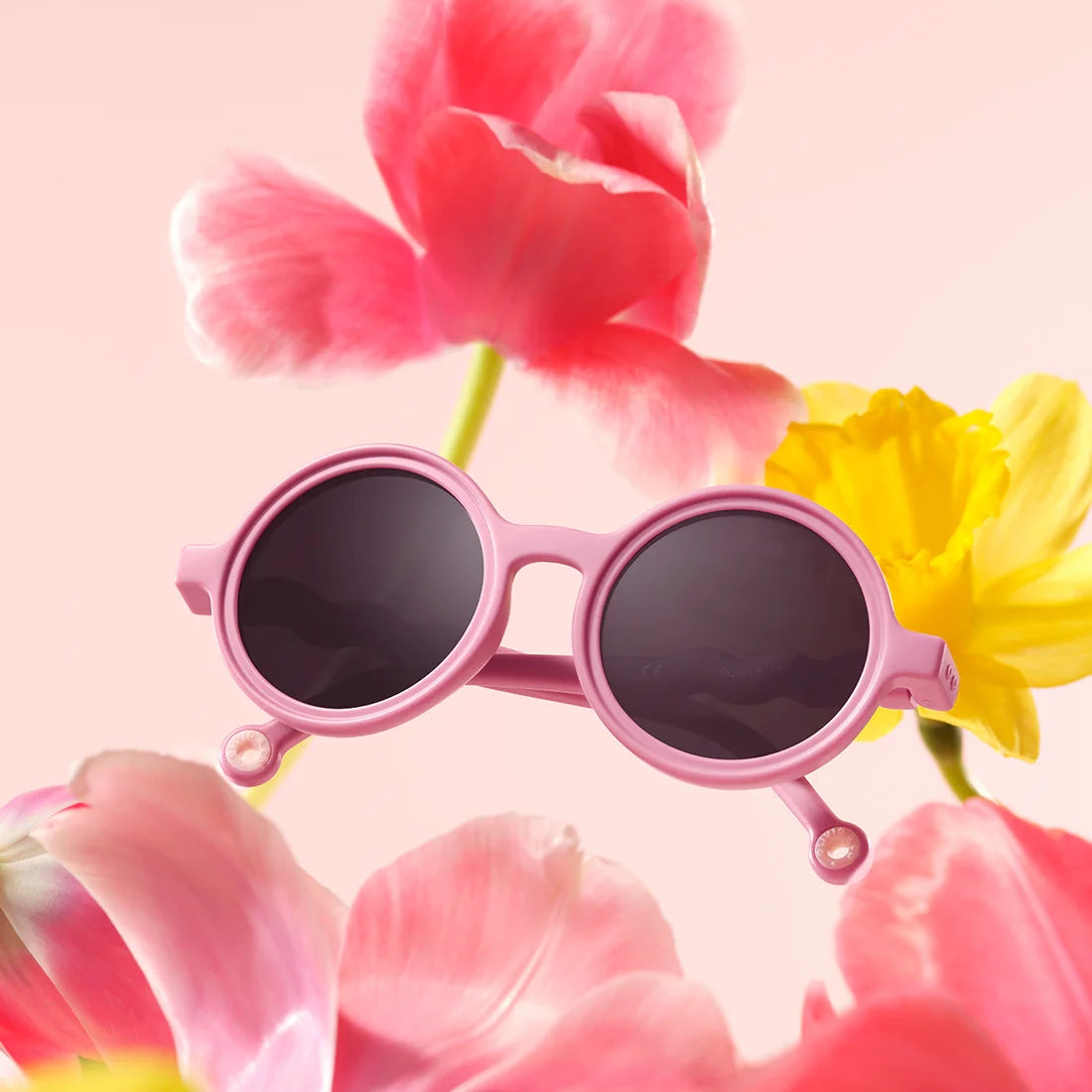Olivio & Co-Kids Round Sunglasses Rock Rose