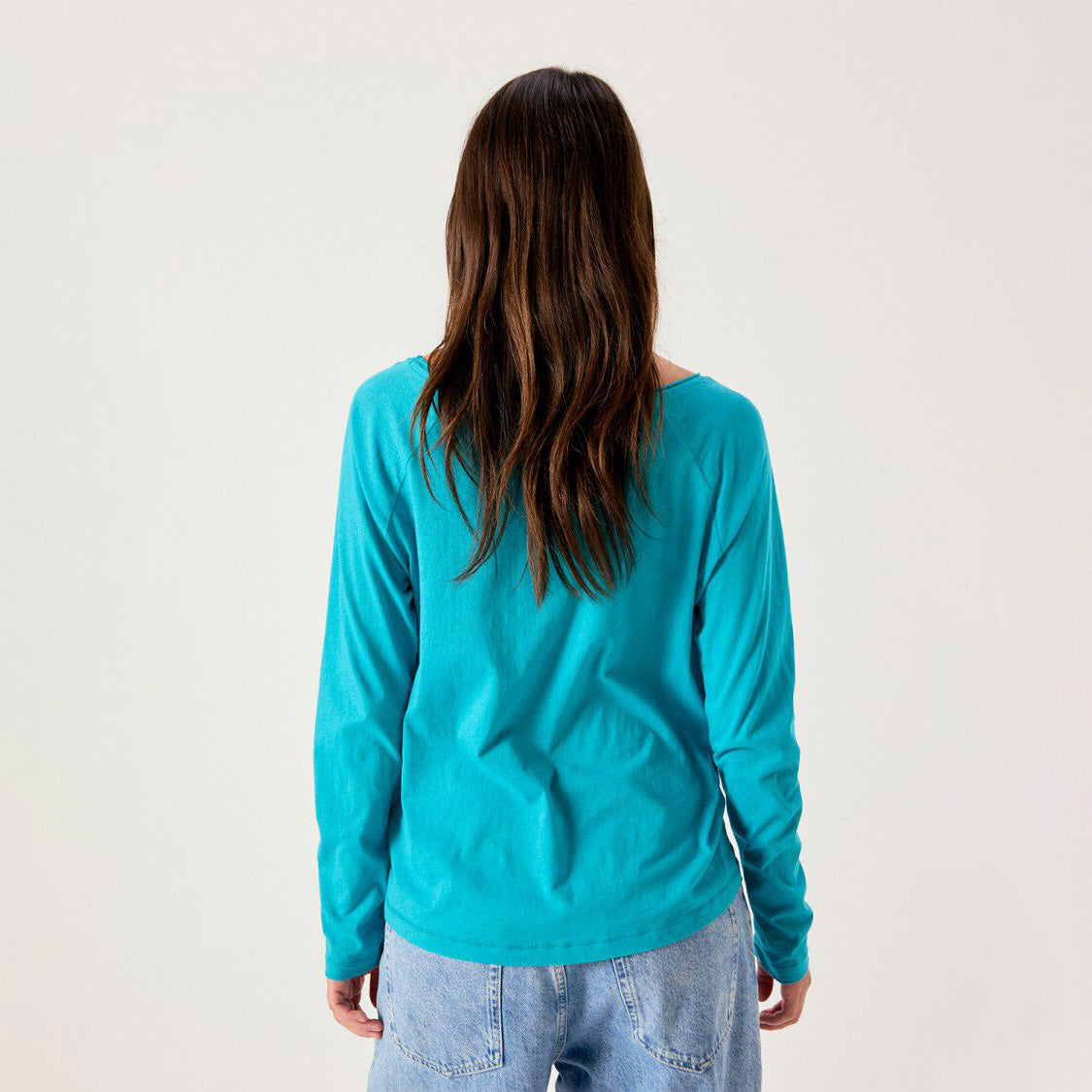 American Vintage-Women T-Shirt Ajuste ML Col Bateau Laloom Emeraude