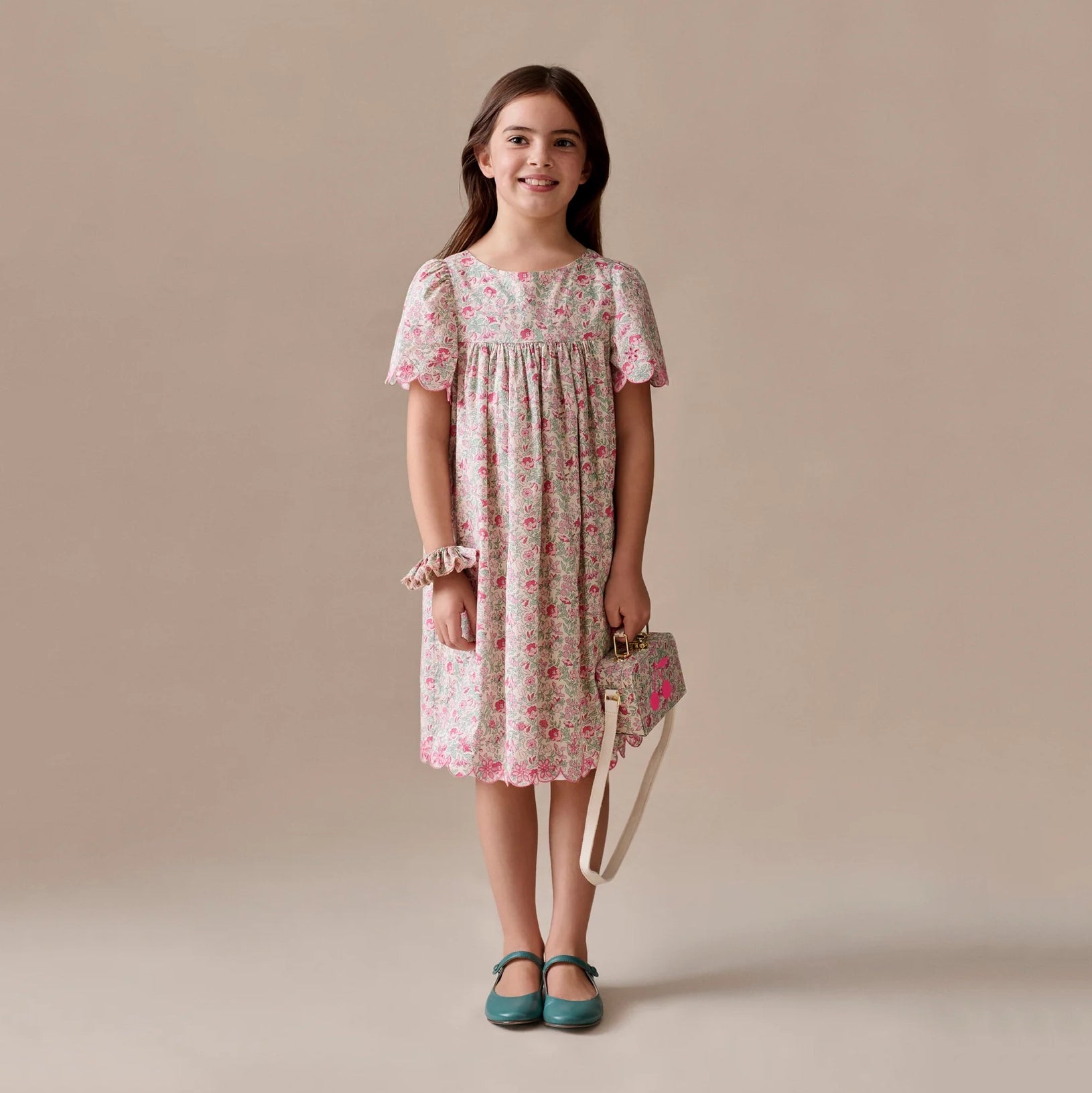 Bonpoint-Robe Lysiane Fl Framboise