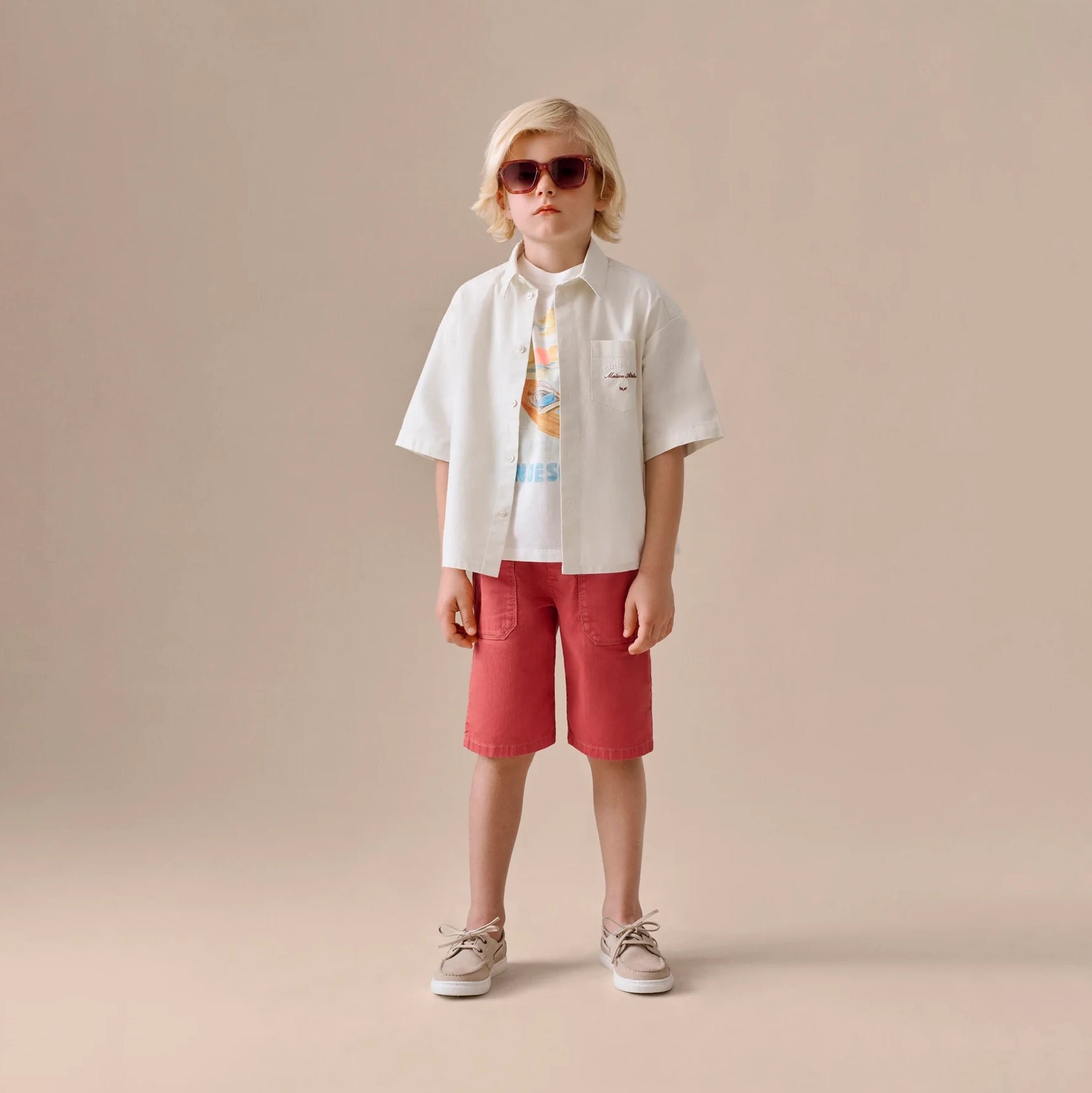 Bonpoint-Boys Bermuda Syl Grenadine