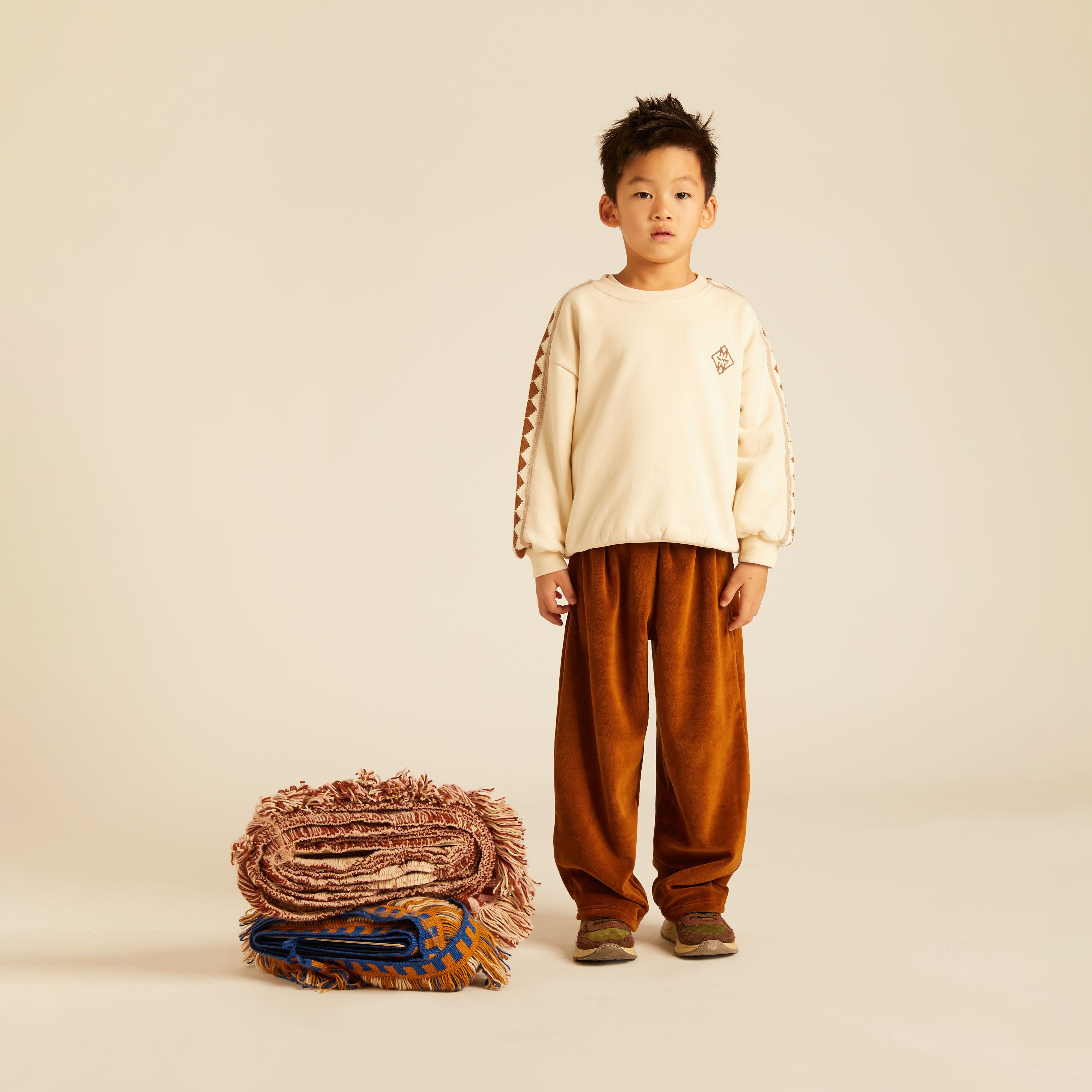 Morning Mess Therapy-Molly Sweatpants Carrot Fit Caramel Velvet