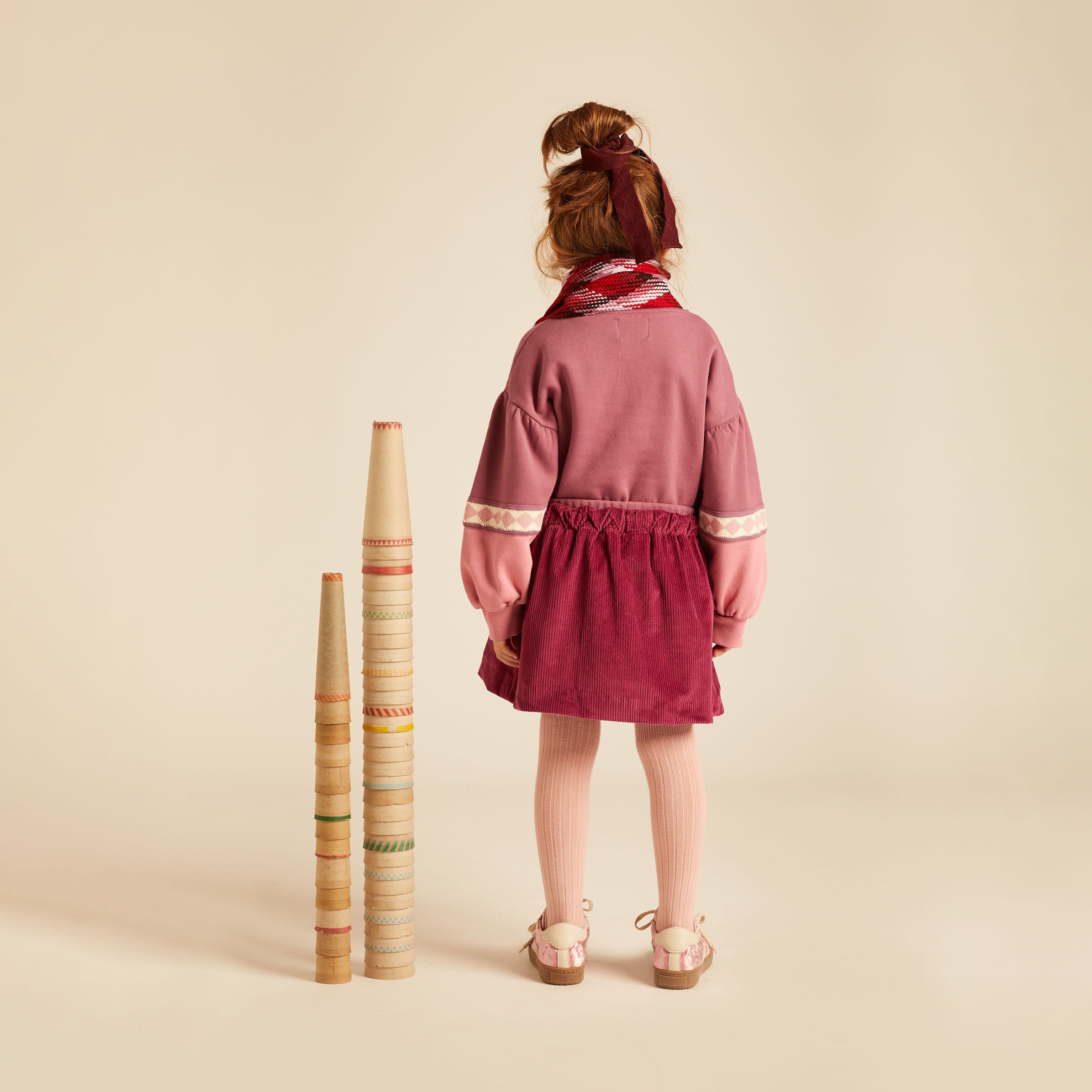 Morning Mess Therapy-Girls Mati Sweatshirt Mauve