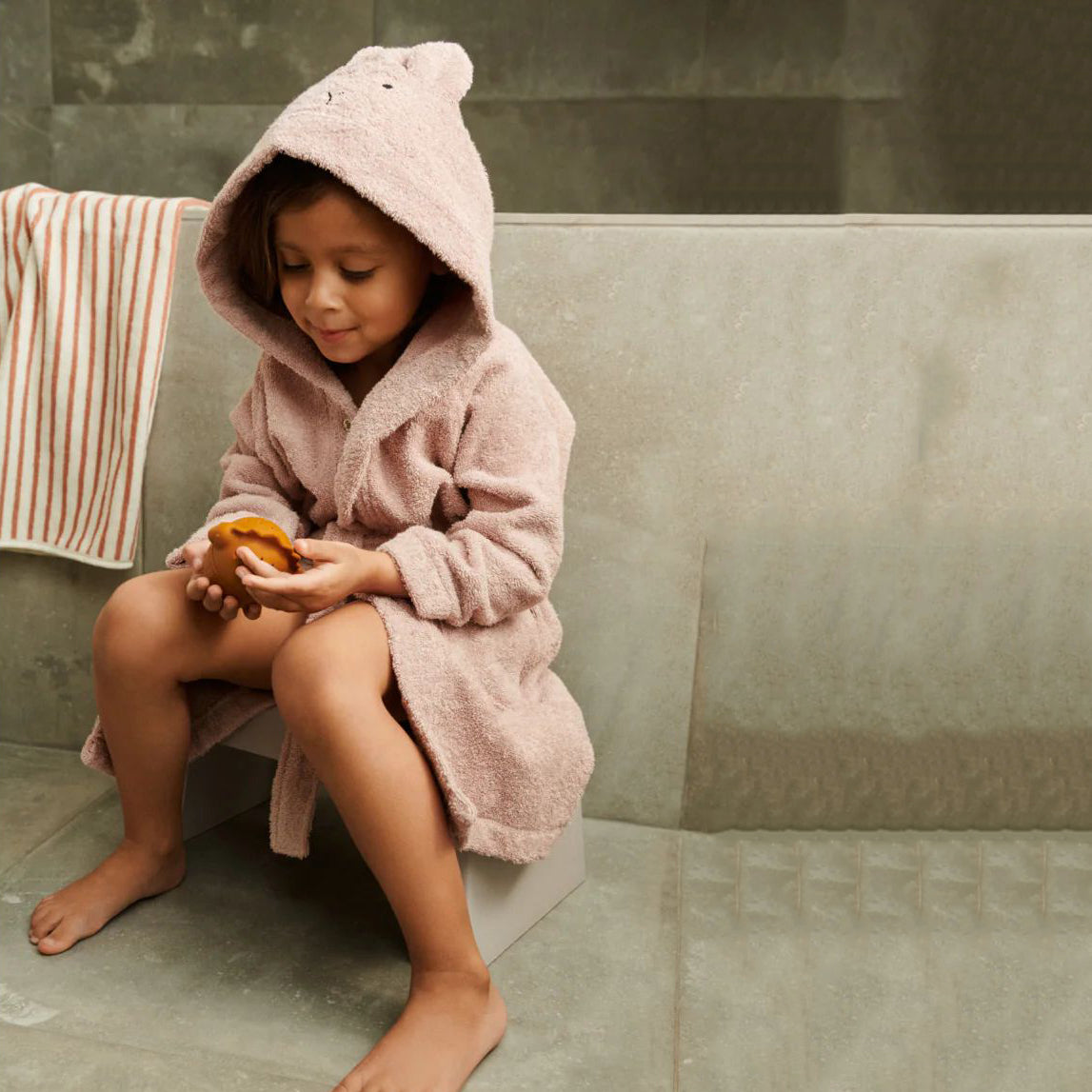 Liewood-Lily Bathrobe Rabbit rose