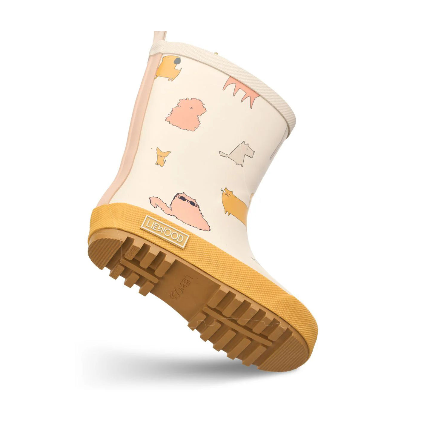 Liewood-Mason Thermo Rainboot Cats and Dogs/Sandy