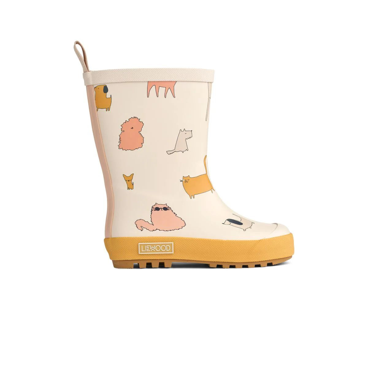 Liewood-Mason Thermo Rainboot Cats and Dogs/Sandy