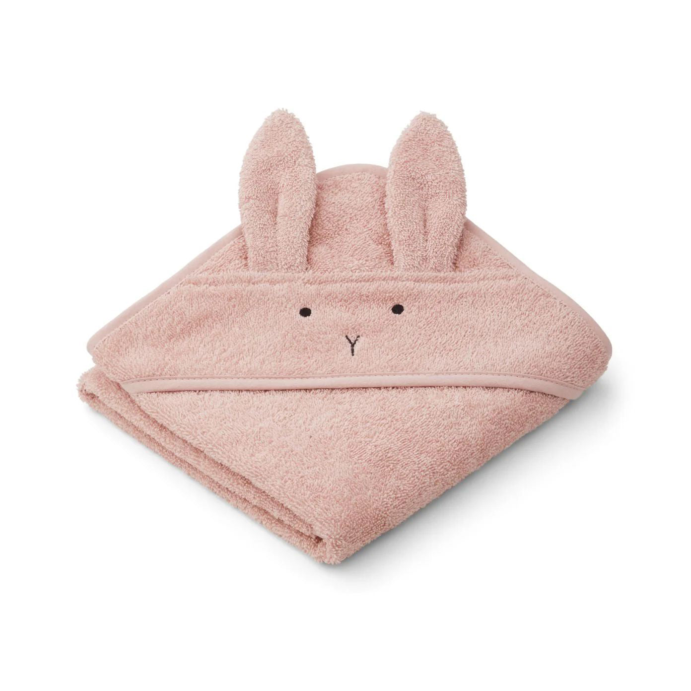 Liewood-Albert Hooded Towel Rabbit rose (70 x 70cm)
