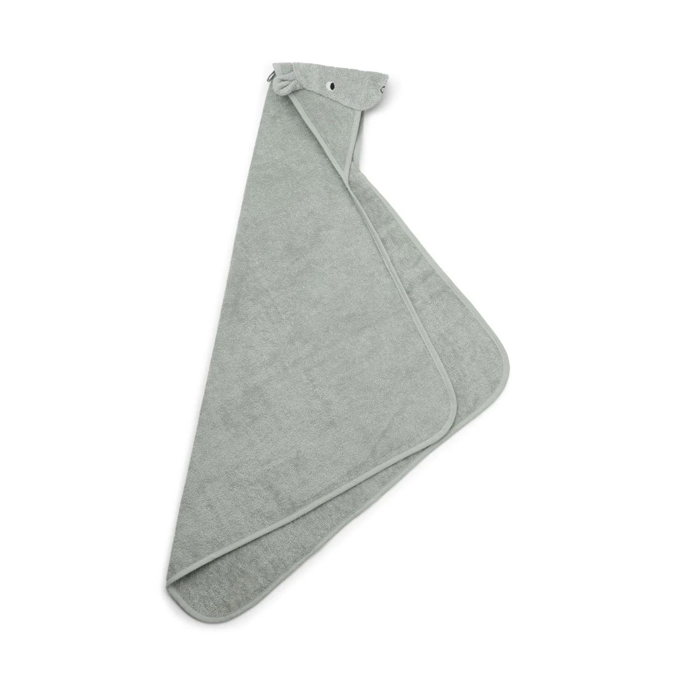 Liewood-Albert Hooded Towel Hippo dove blue (70 x 70cm)