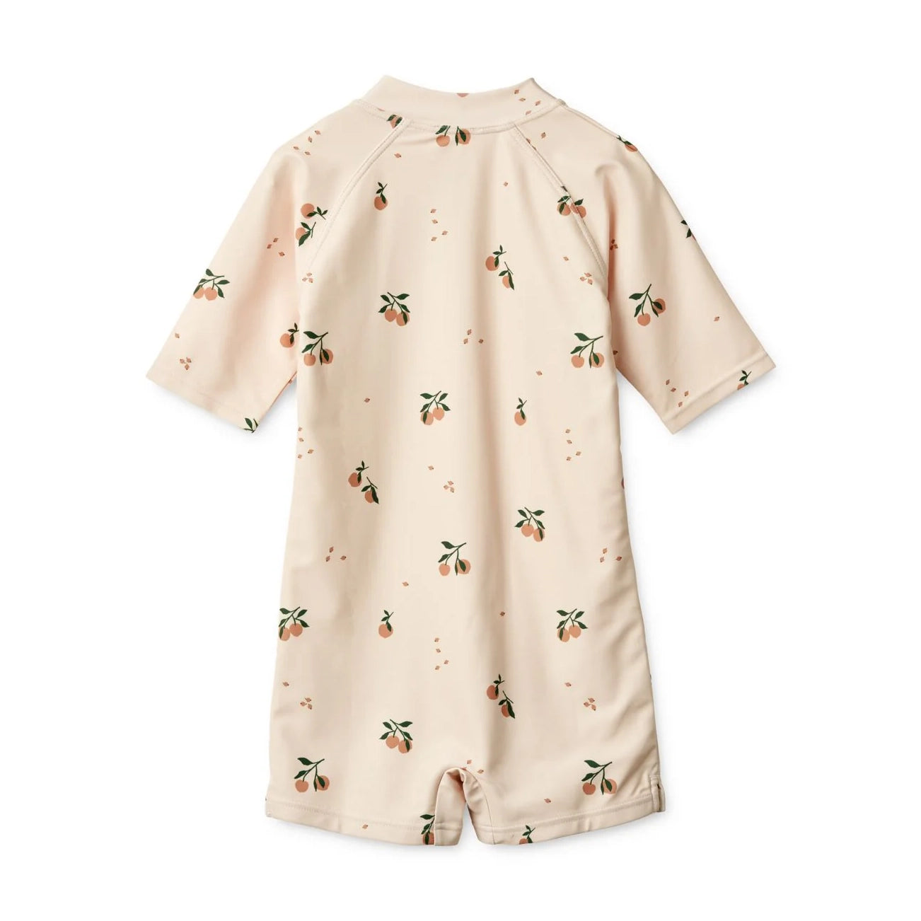 Liewood-Max Printed Shortsleeve Swim Jumpsuit Peach / Sea shell