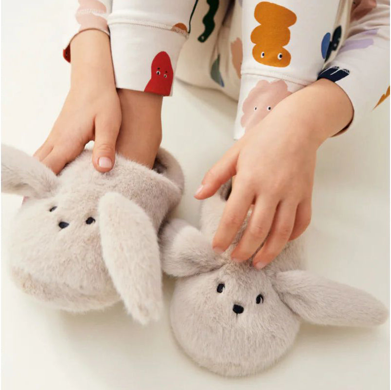 Liewood-Aviaja Rabbit Slippers Mist