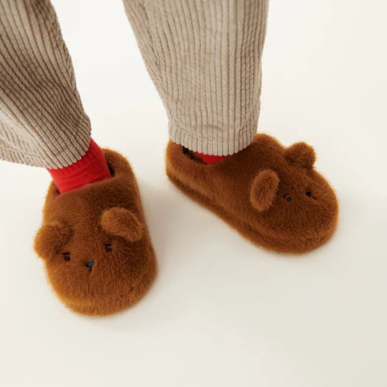 Liewood-Aviaja Bear Slippers Golden caramel