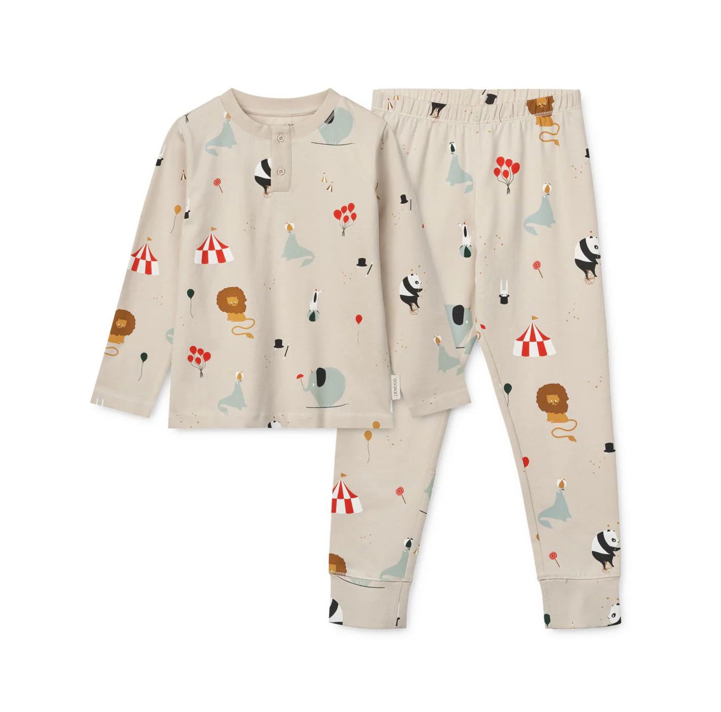 Liewood-Wilhelm Printed Pyjamas Set Circus/Sandy