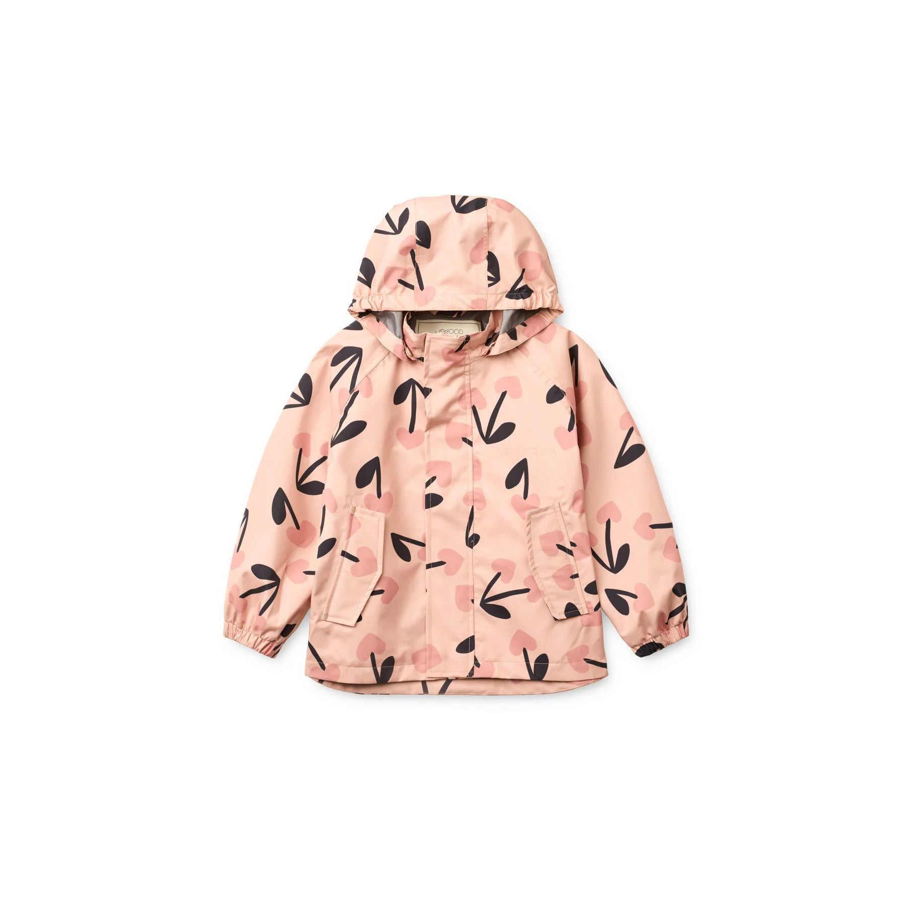 Liewood-Pedia Rainwear Set mega cherry heart/ Rosey mix