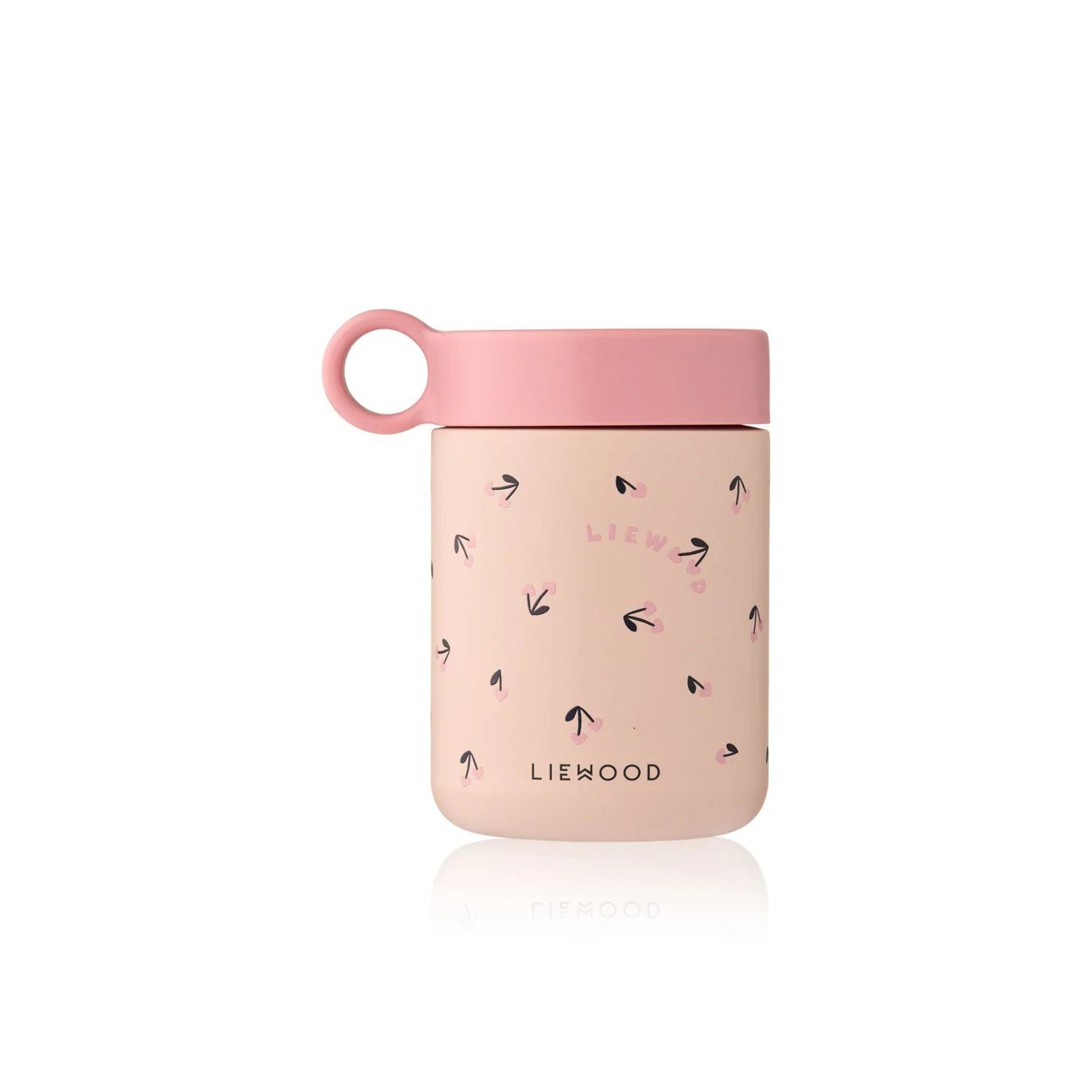 Liewood-Kiani Printed Food Jar Mini Cherry heart / Rosey