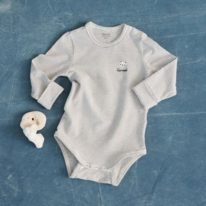 Liewood-Yanni Grow Printed LS Bodystocking Mini panda / Classic navy stripe / mix