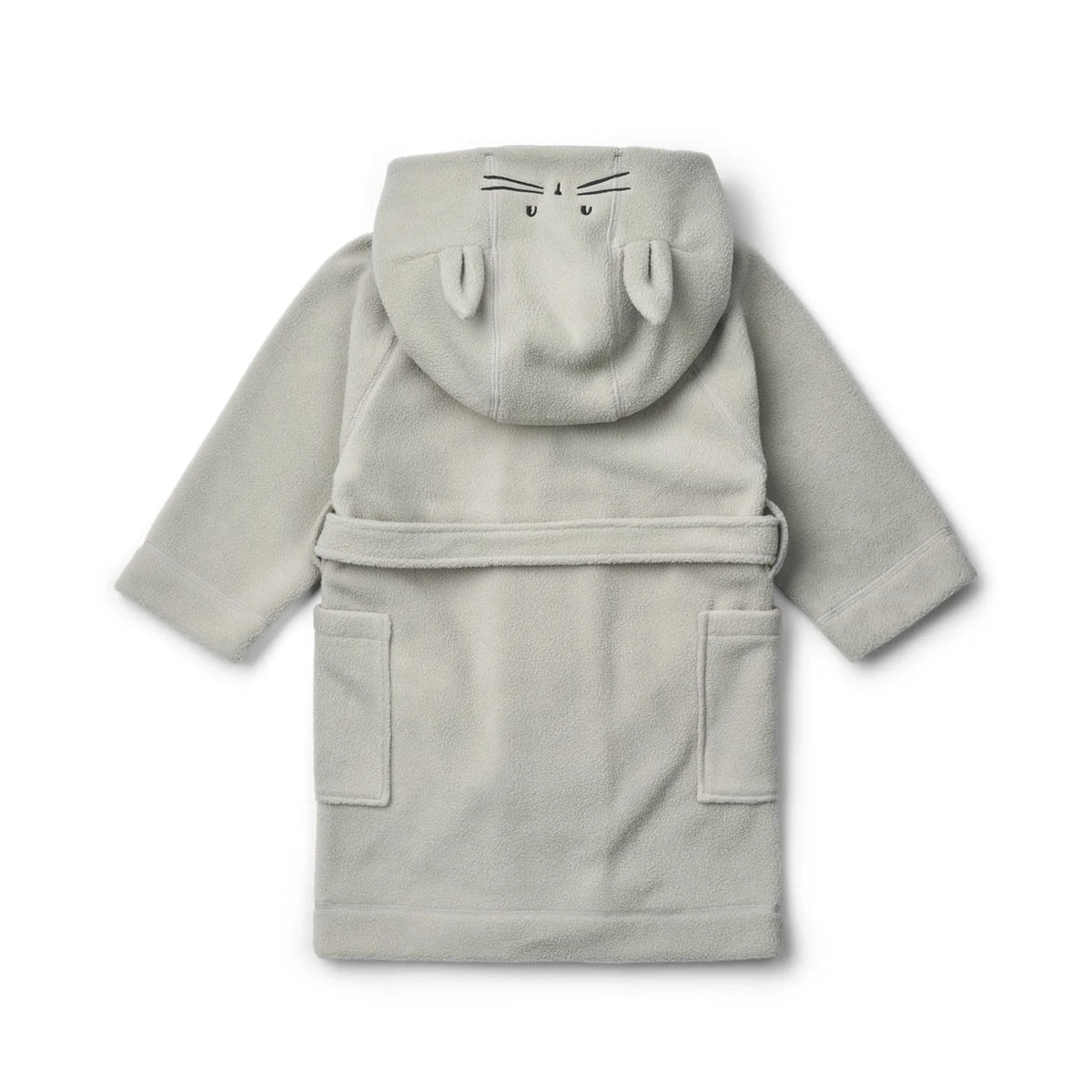 Liewood-Minik Rabbit Fleece Bathrobe Dove blue