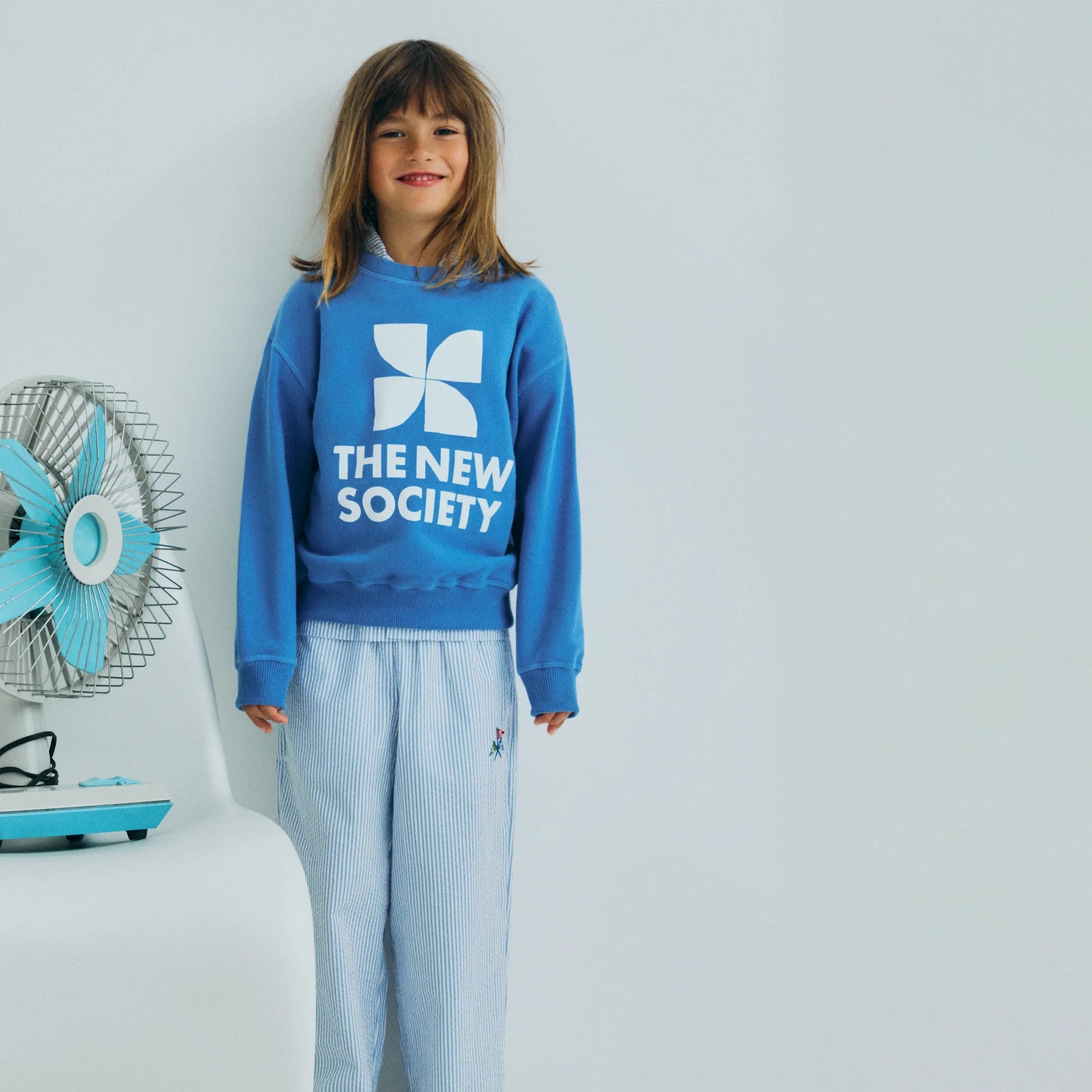 The New Society-TNS Logo Sweatshirt Iris Whisper