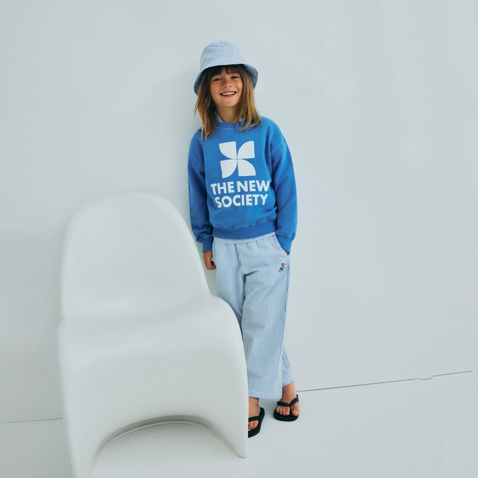The New Society-TNS Logo Sweatshirt Iris Whisper