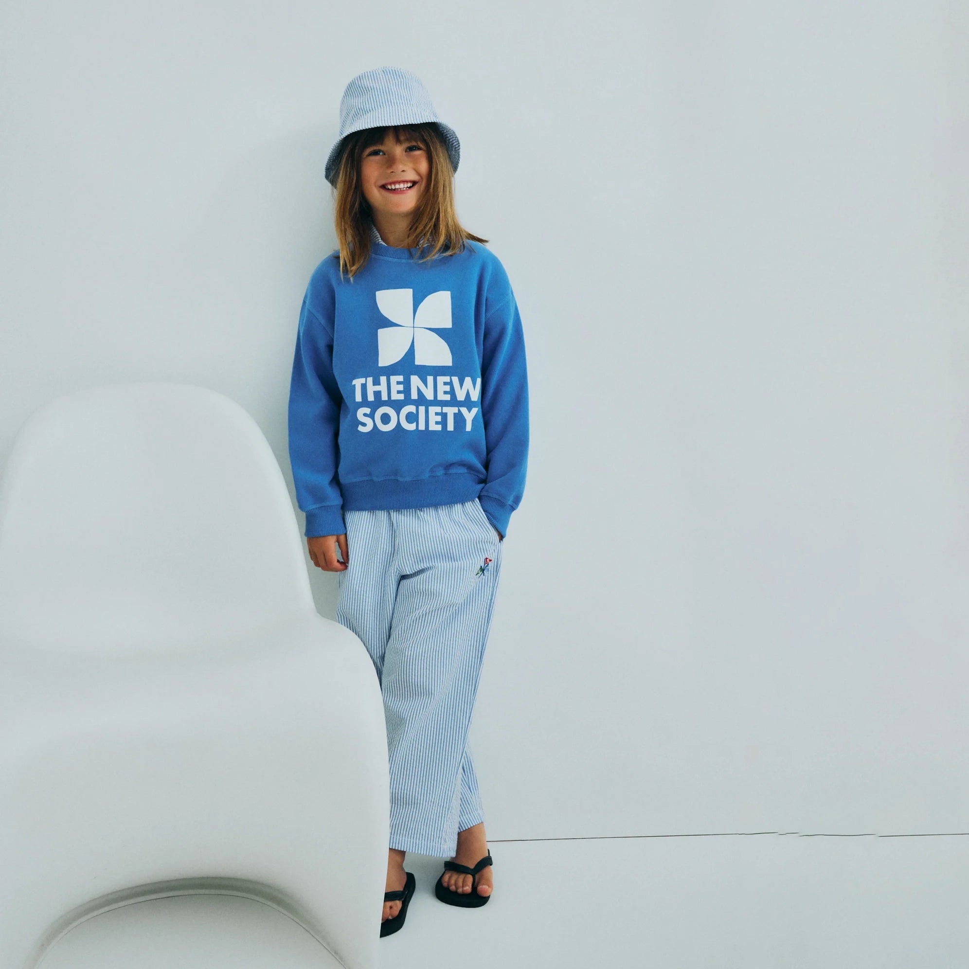 The New Society-TNS Logo Sweatshirt Iris Whisper
