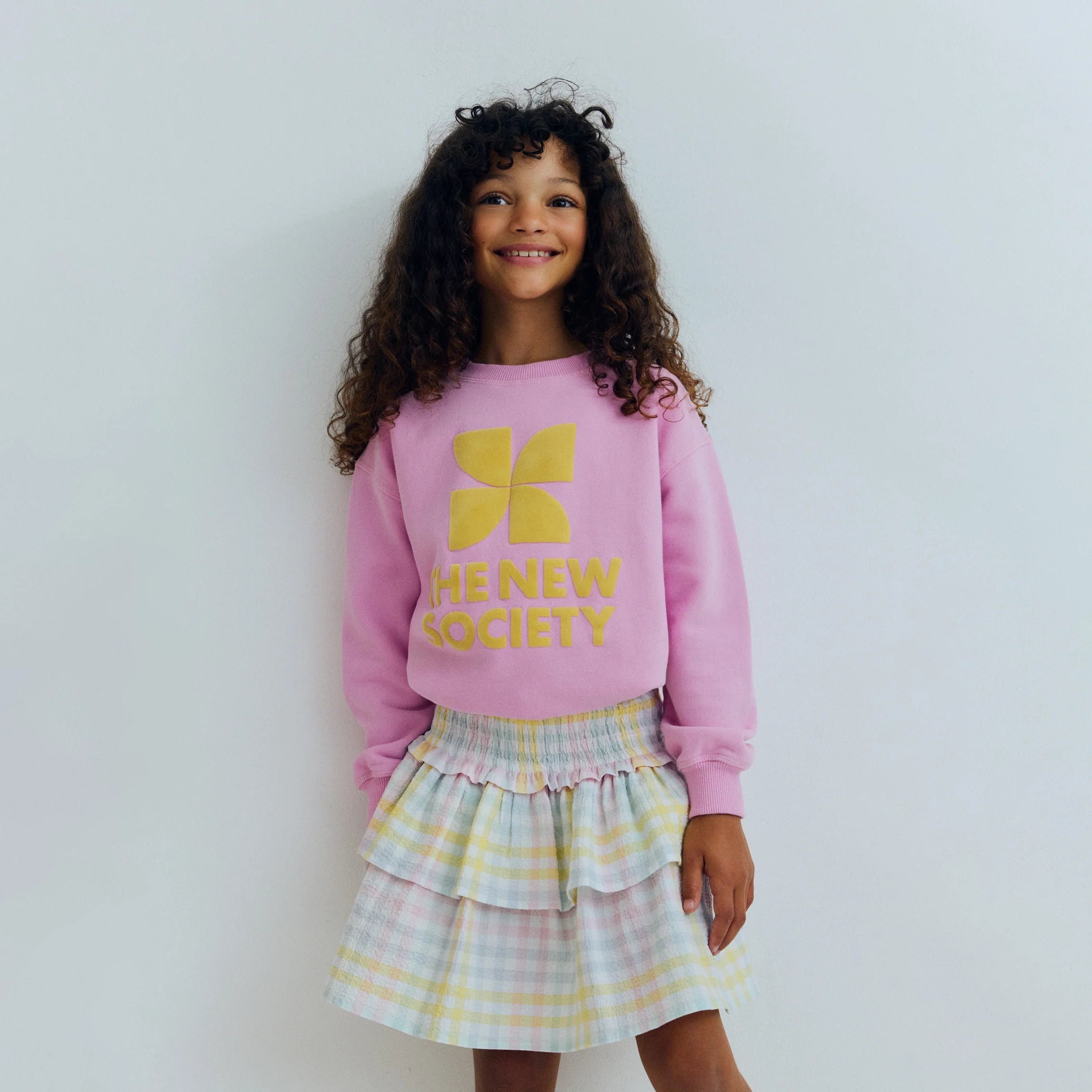 The New Society-TNS Logo Sweatshirt Pink Lavander