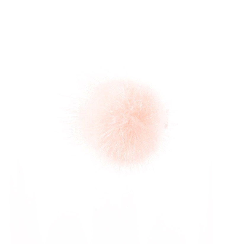 Olilia-Large Mink Puff Clip-Sideshow Rose