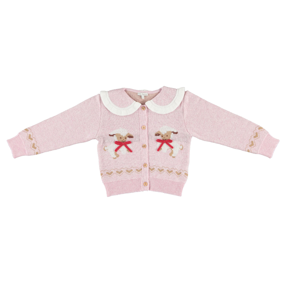 Bebe Organic-Laurel Cardigan Lambs Jaquard Knit