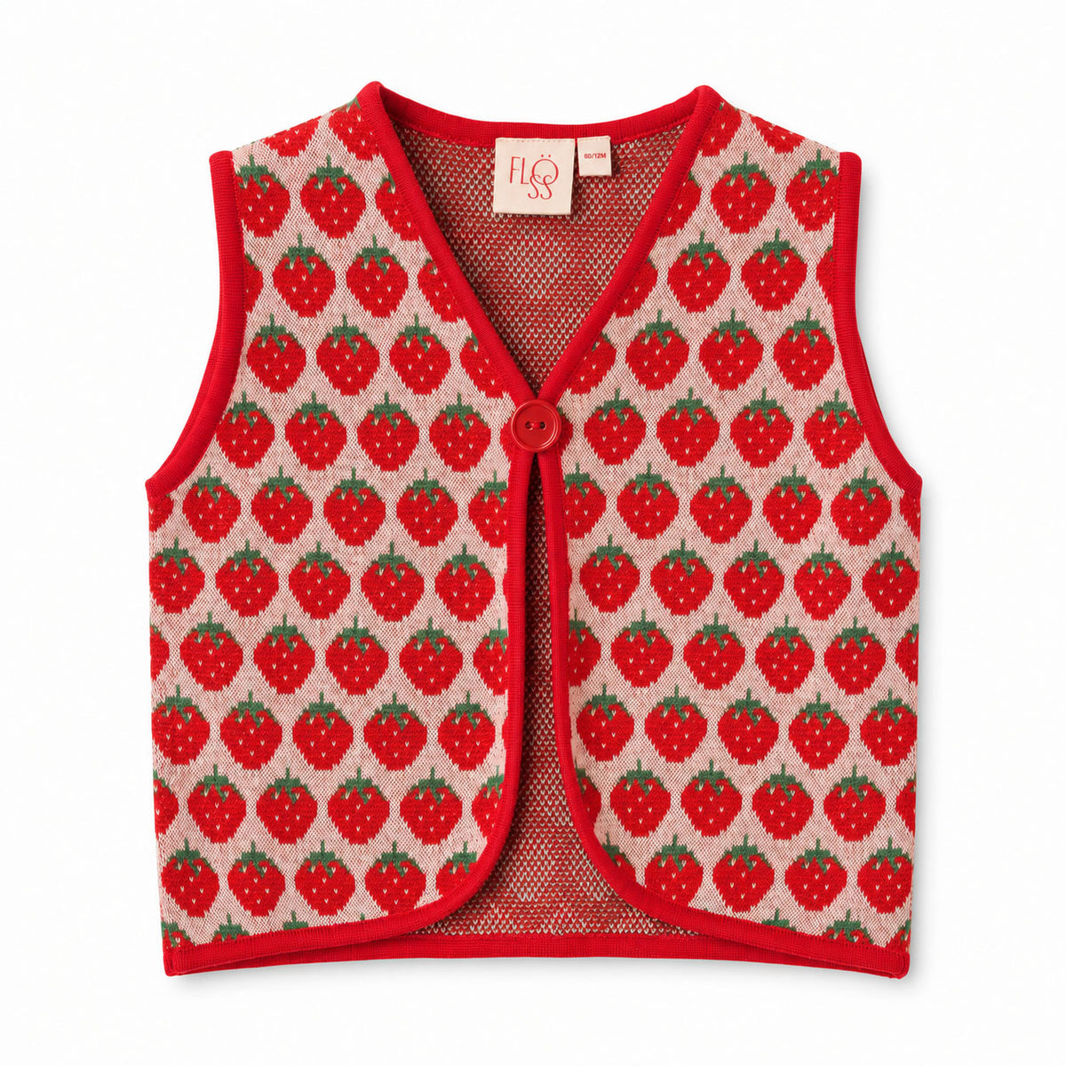 Flöss-Girl Line Vest Blossom Pink Berry