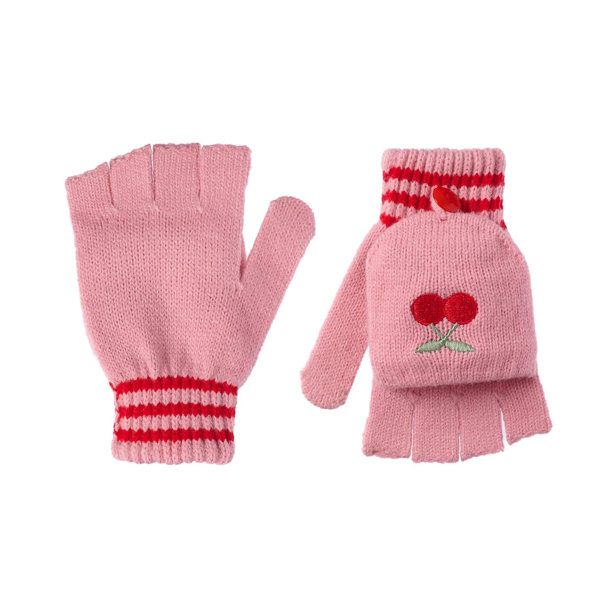 Rockahula Kids-Cheerful Cherry Knitted Gloves