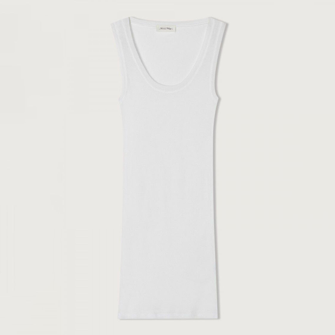American Vintage-Women Debardeur Ajuste Col Rond Massachusetts Blanc