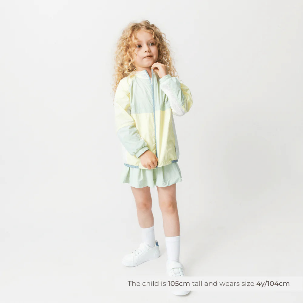 Mini A Ture-MATMULTI color UV jacket. GRS Wheat yellow col. b.