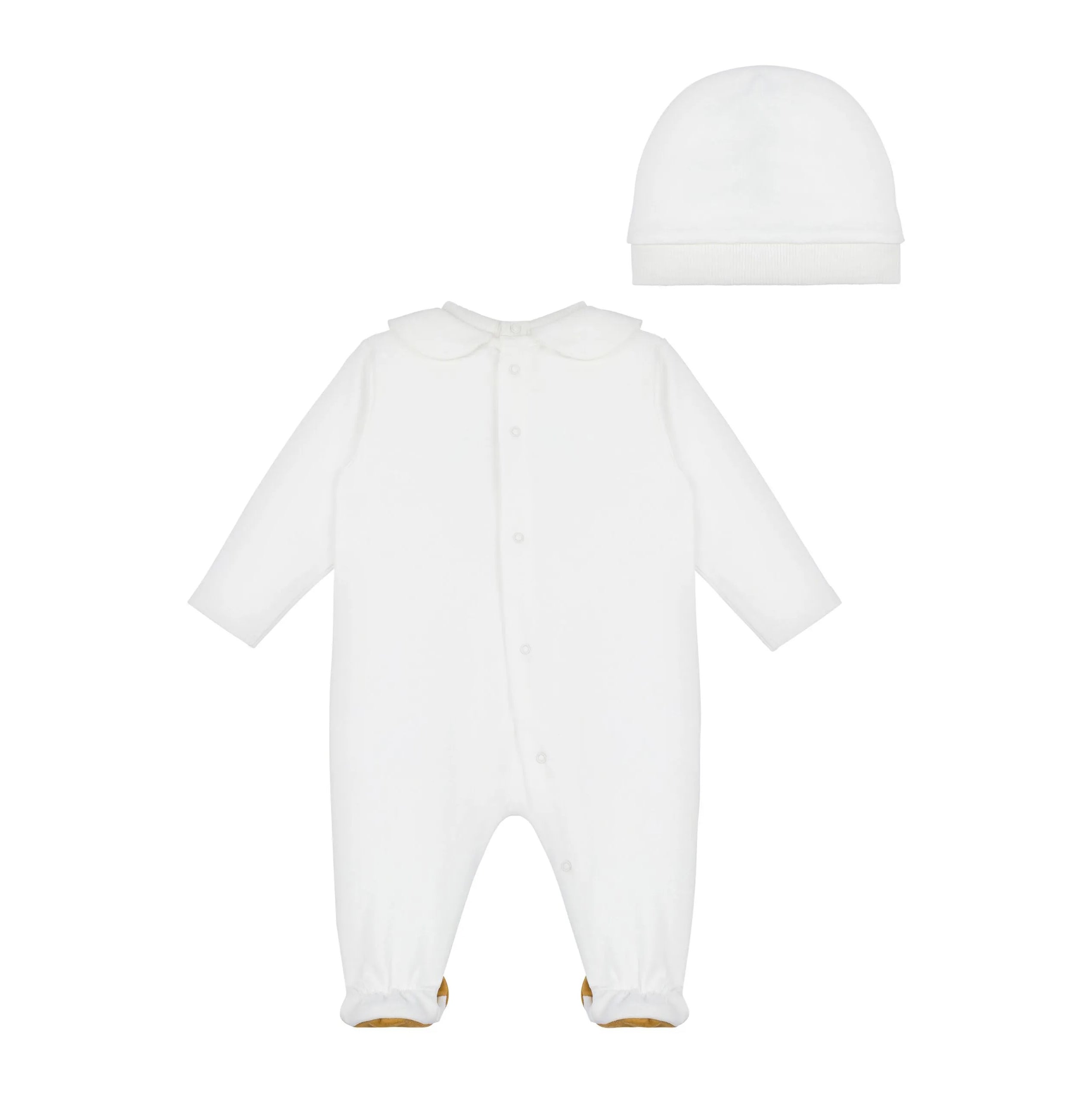 Moschino-BABY LS FOOTIE W BEAR ON FEET HAT AND GIFT BOX