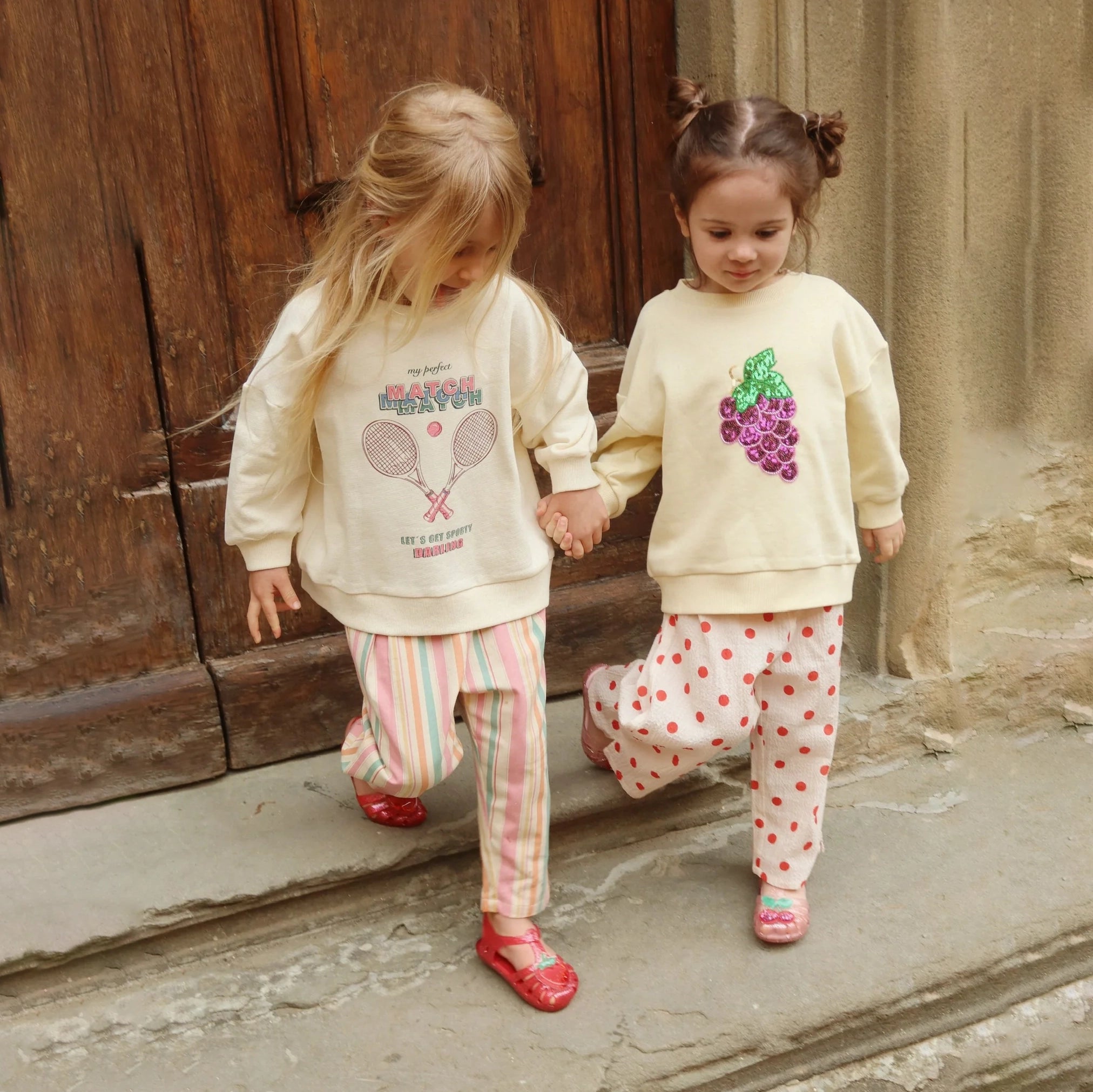 Konges Sløjd-Girl Loupy Lou Sweatshirt Ocs Buttercream