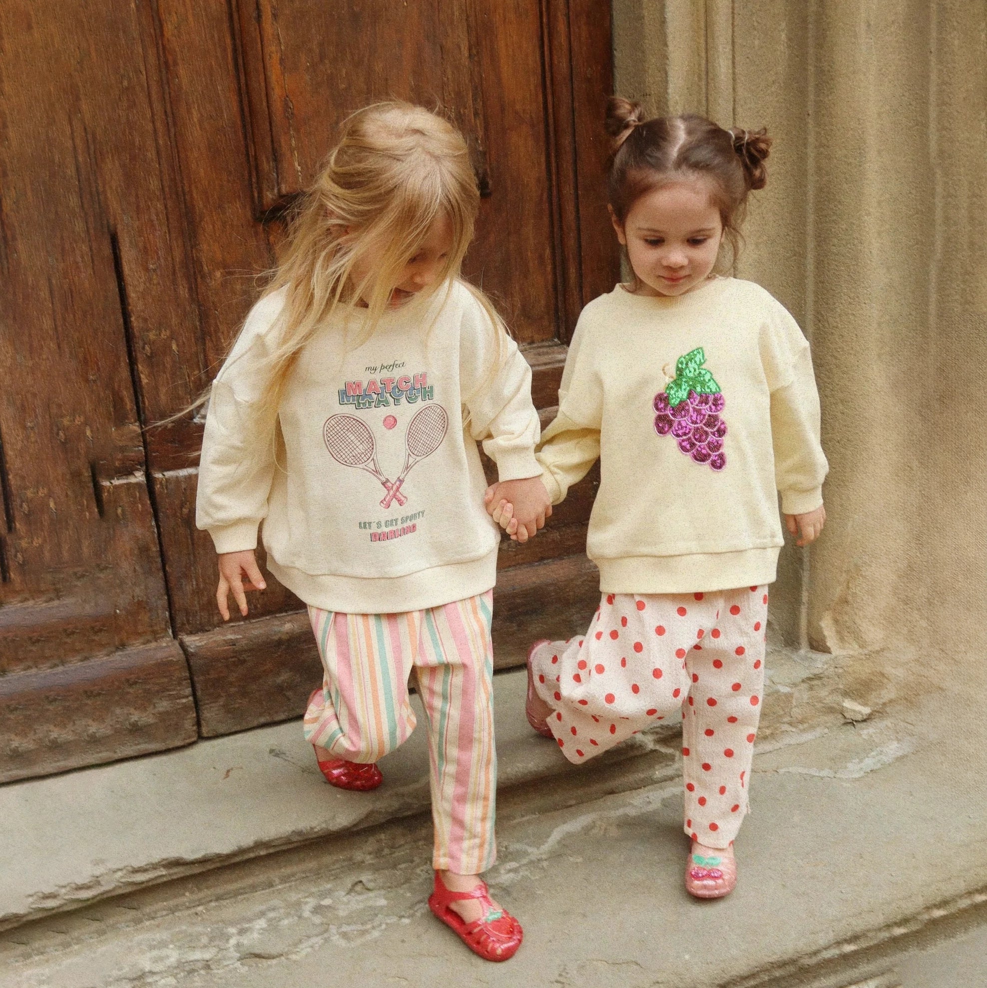 Konges Sløjd-Girl Loupy Lou Sweatshirt Ocs Buttercream