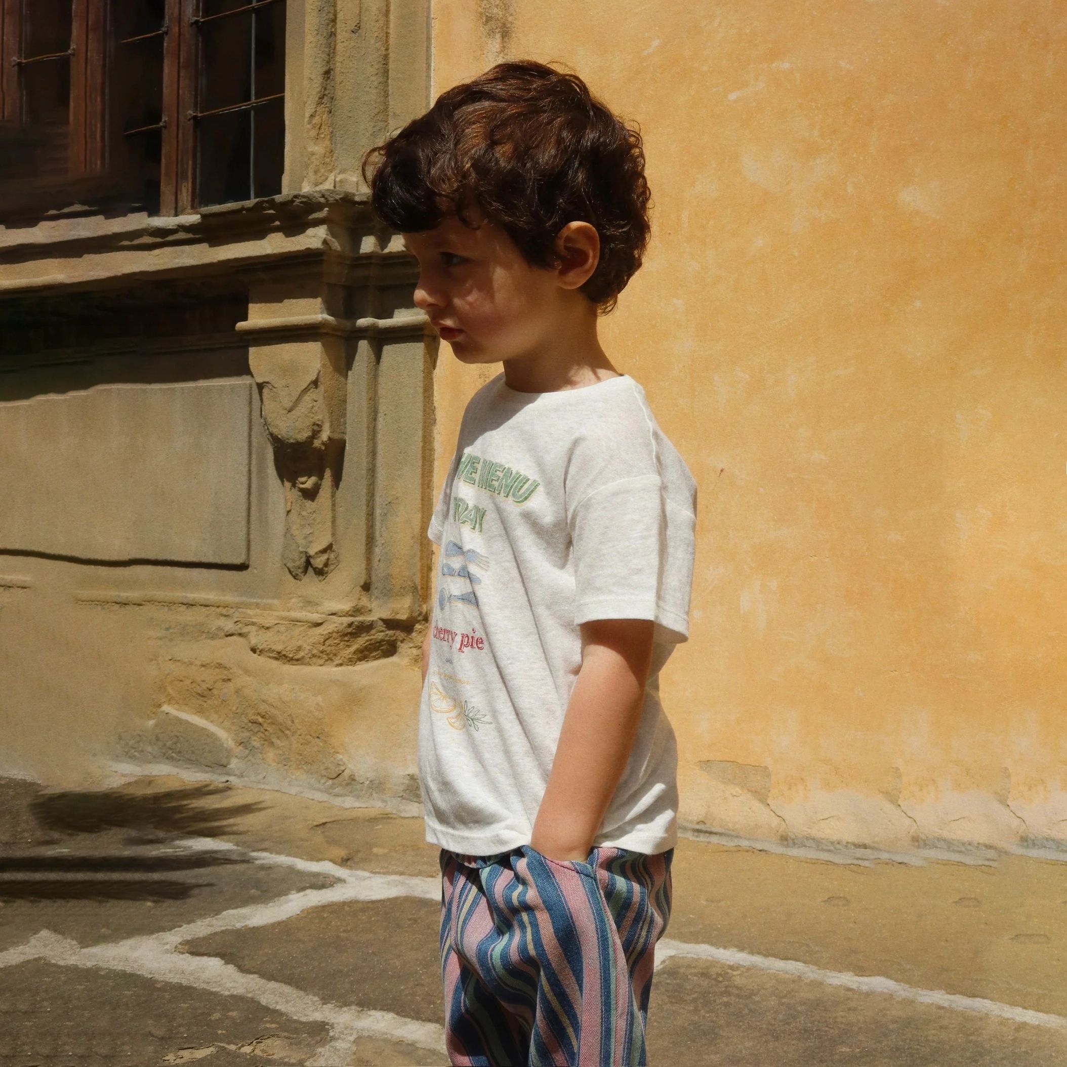 Konges Sløjd-Girl Magot Frill Pants Gots Miami Stripe