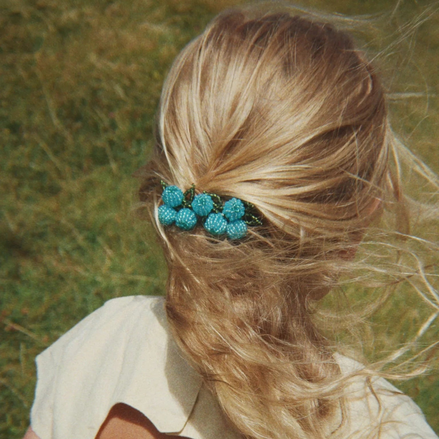 Konges Sløjd-Girl 2 Pack Blueberry Beaded Hair Clip Blueberries