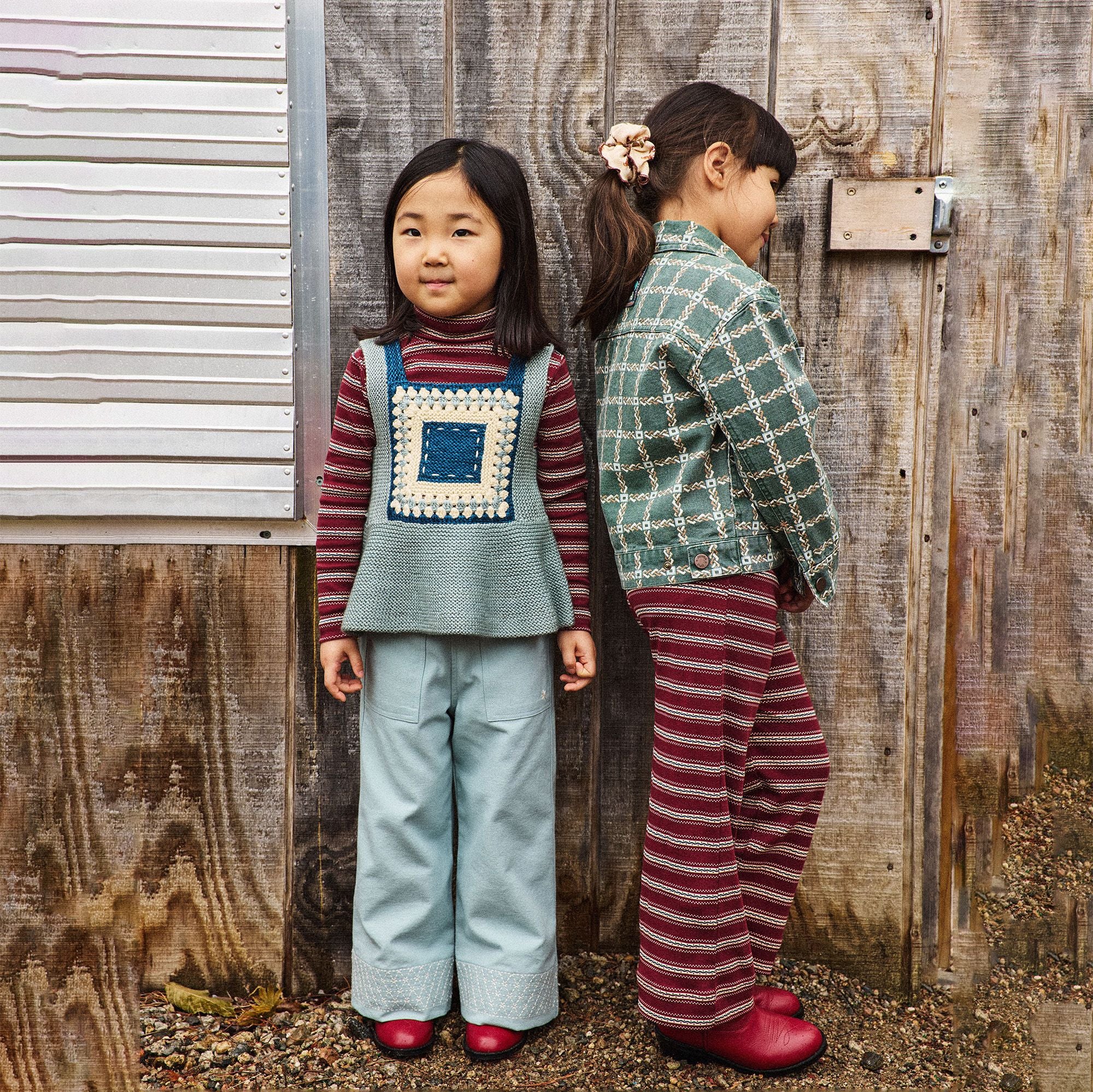 Misha & Puff-Kids A-Pant Cambridge Sgraffito