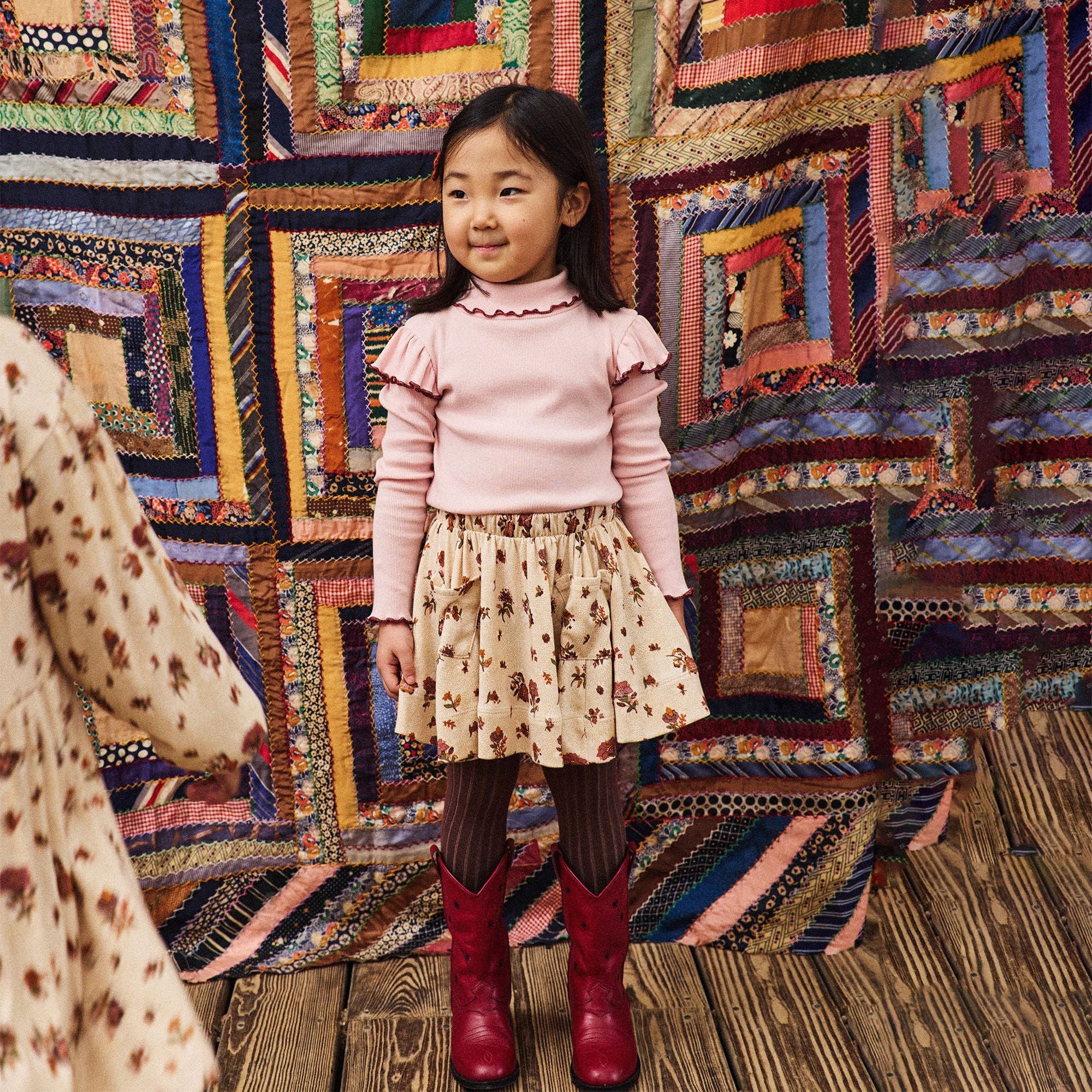 Misha & Puff-Girls Yana Turtleneck Cherry Blossom
