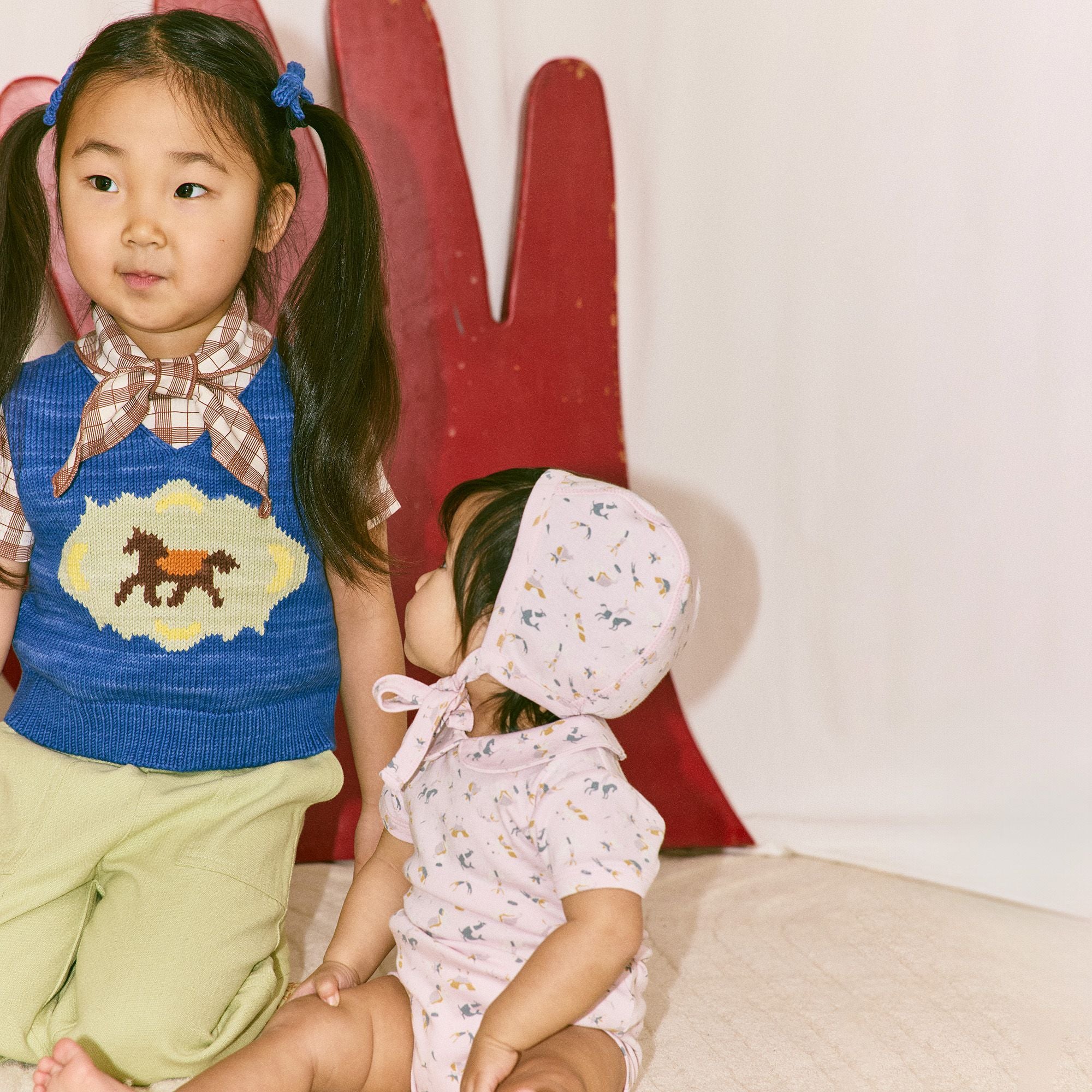 Misha & Puff-Baby Petit Collar Onesie Aura Circus