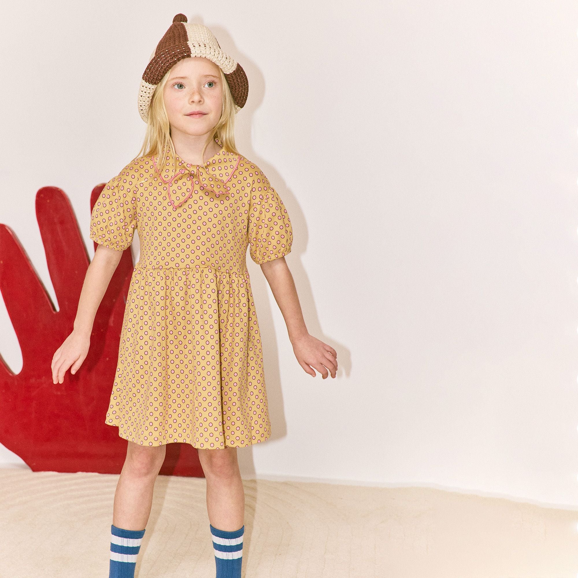 Misha & Puff-Girls Junior Scout Dress Root Ben-Day Dots