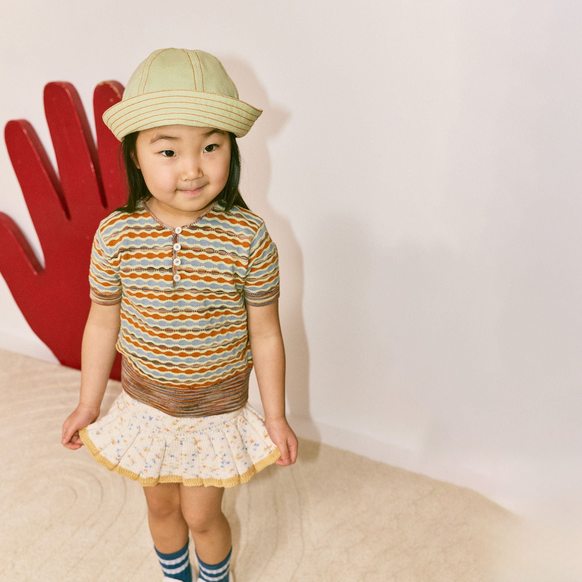 Misha & Puff-Kids Carmen Top Dove Merengue