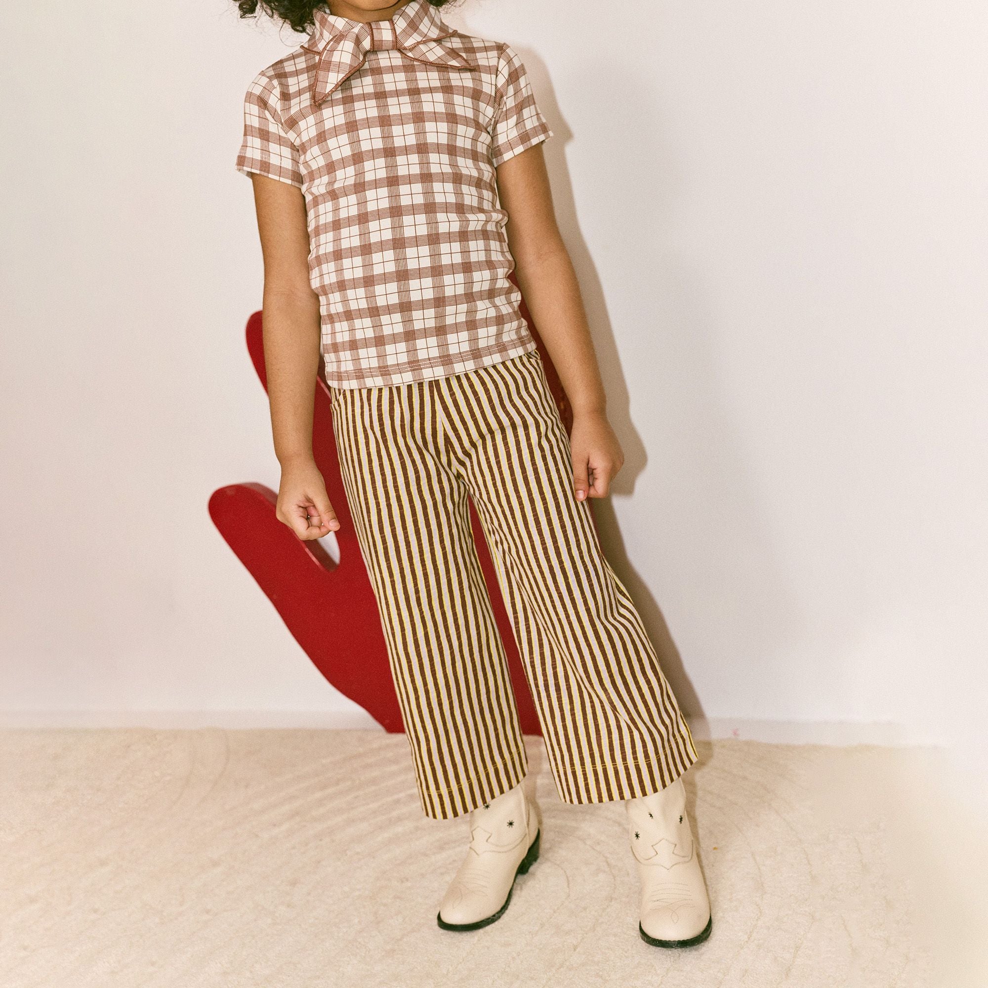 新品misha and puff A-pant 5Y Misha & Puff-Kids Beach Pant Cola Painterly Stripe