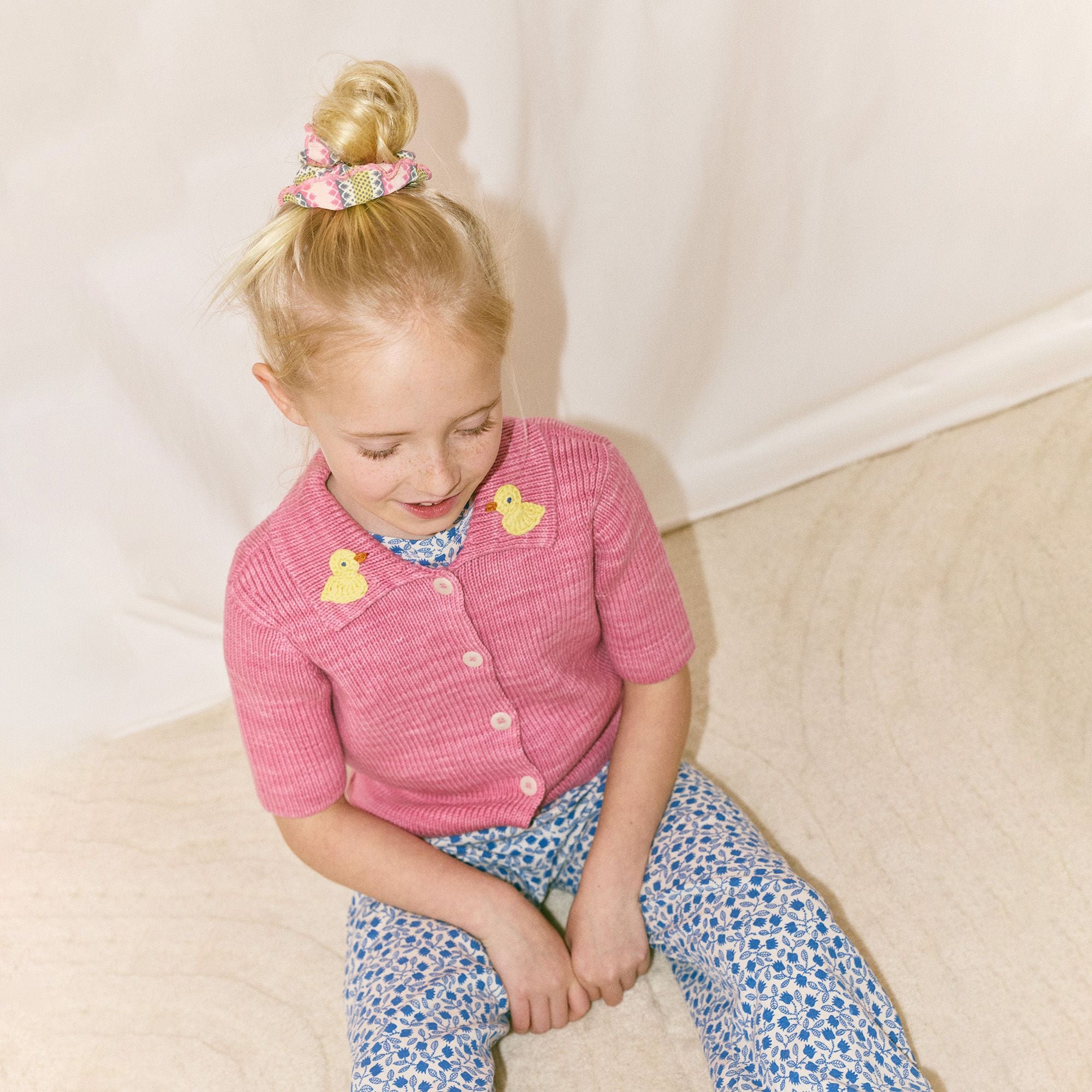 Misha & Puff-Girls Duckling Cafe Cardigan Azalea