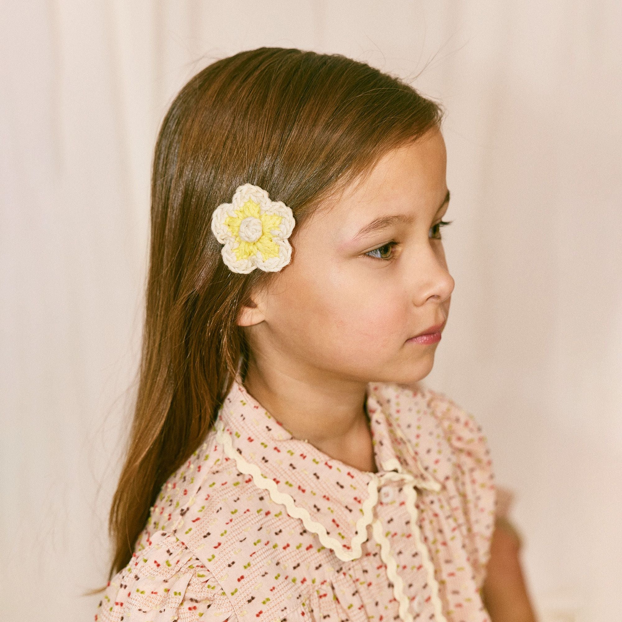 Misha & Puff-Girls Medium Flower Clip Set Sol