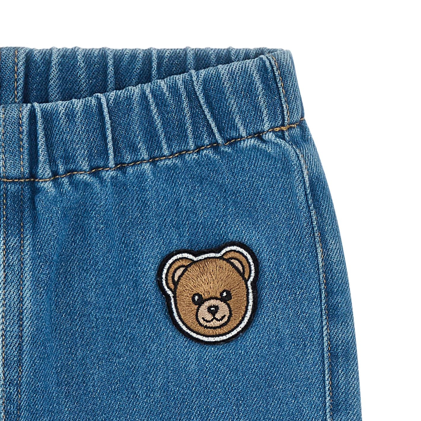 Moschino-Baby Denim Trousers Dream Blue