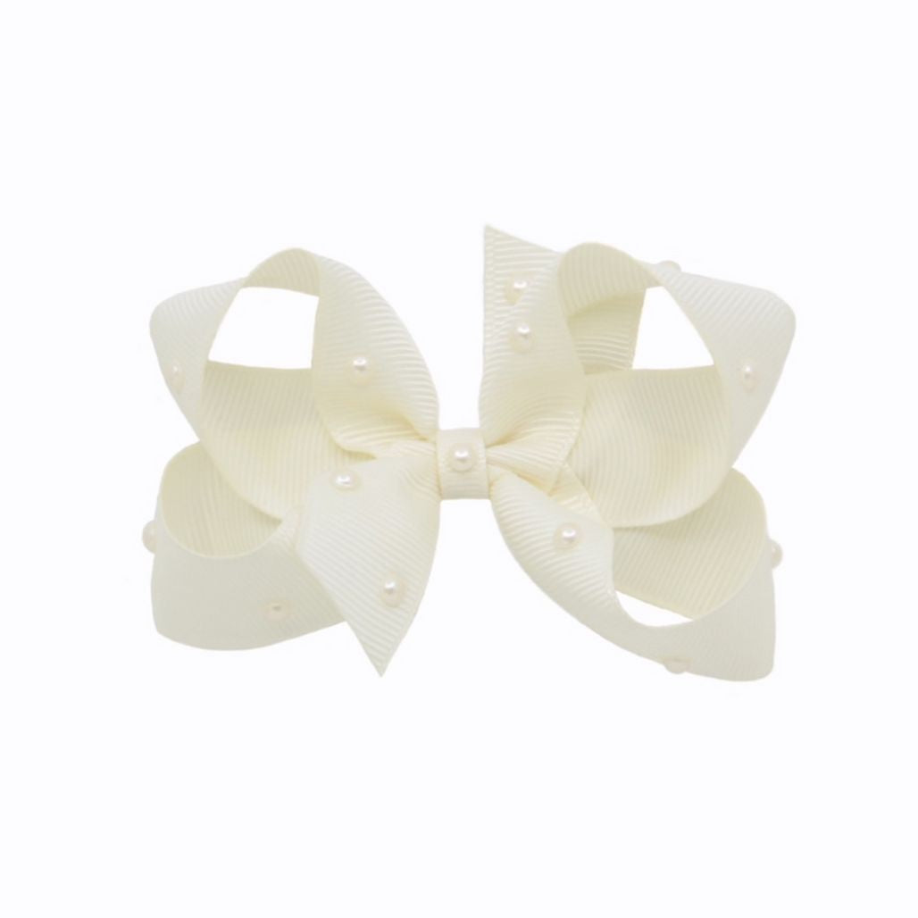Olilia-Medium Classic Bow-Antique White