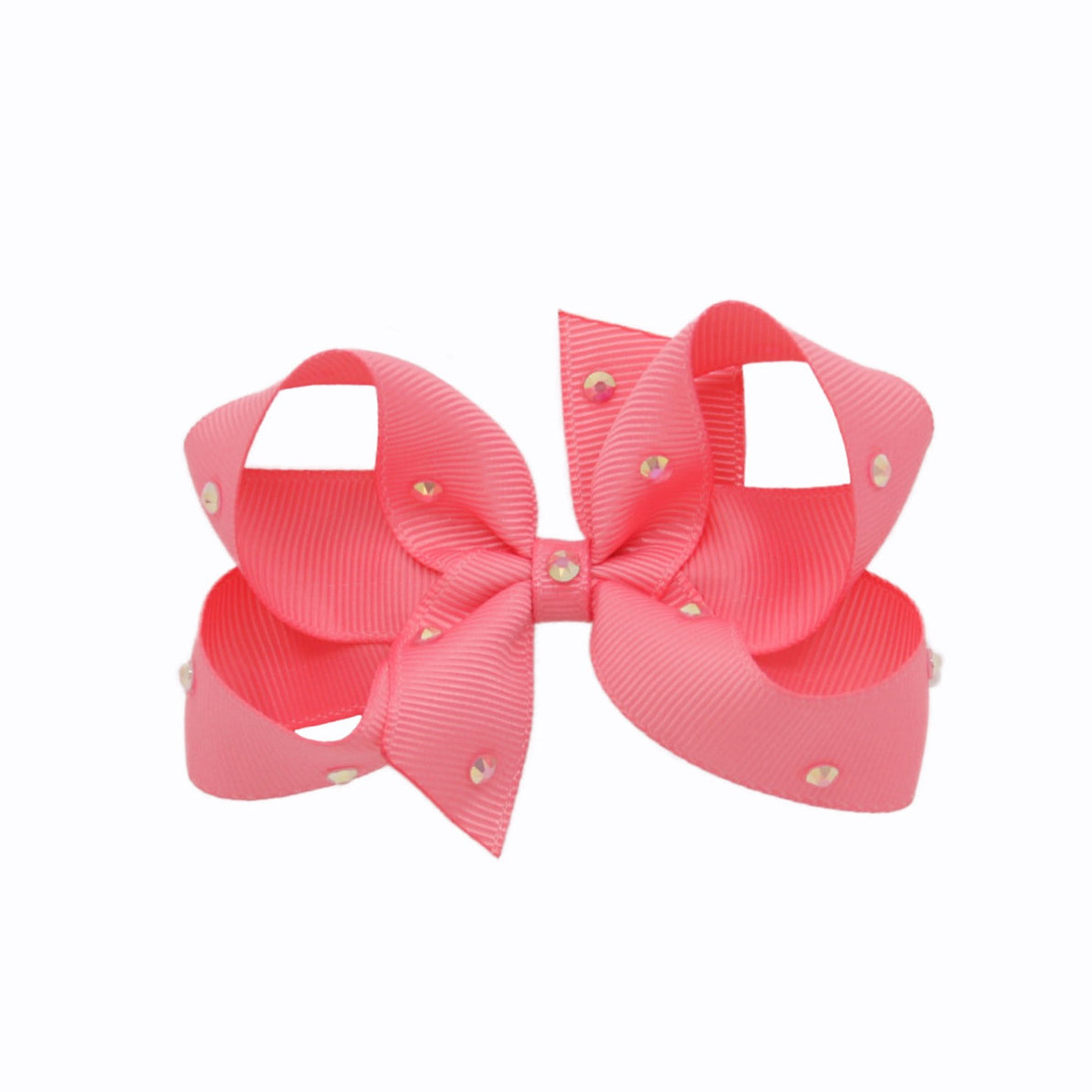 Olilia-Medium Classic Bow-Coral Rose