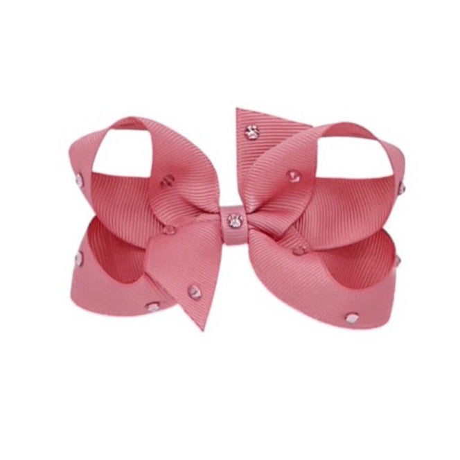 Olilia-Medium Classic Bow-Dusty Rose